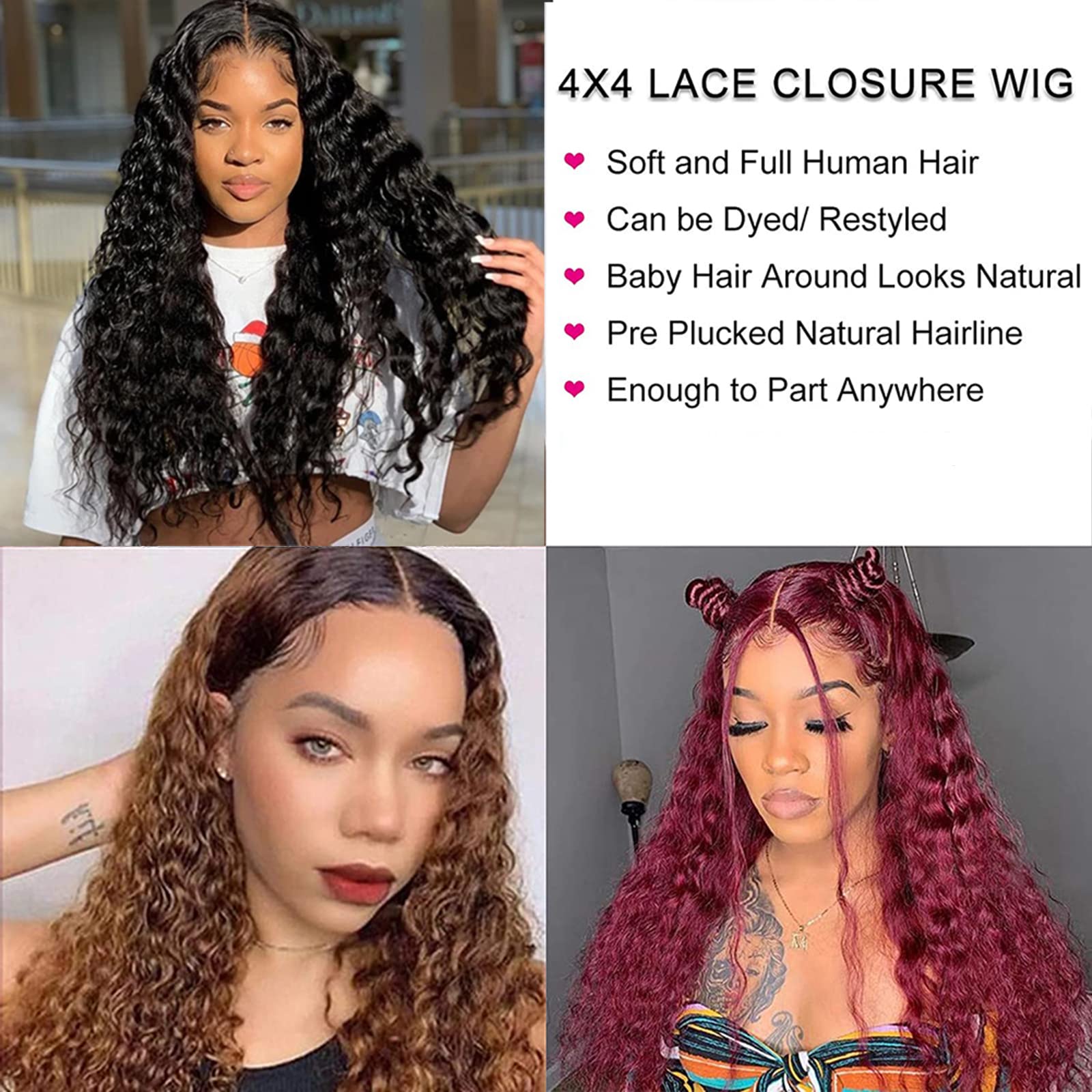 ISEE 10A Grade Human Hair Wigs for Black Women - 28 Inch Transparent Lace Closure, Pre Plucked Wet Water Wave, 150% Density Deep Curly with Baby Hair | Natural Look for Daily Wear, Parties & Special Occasions