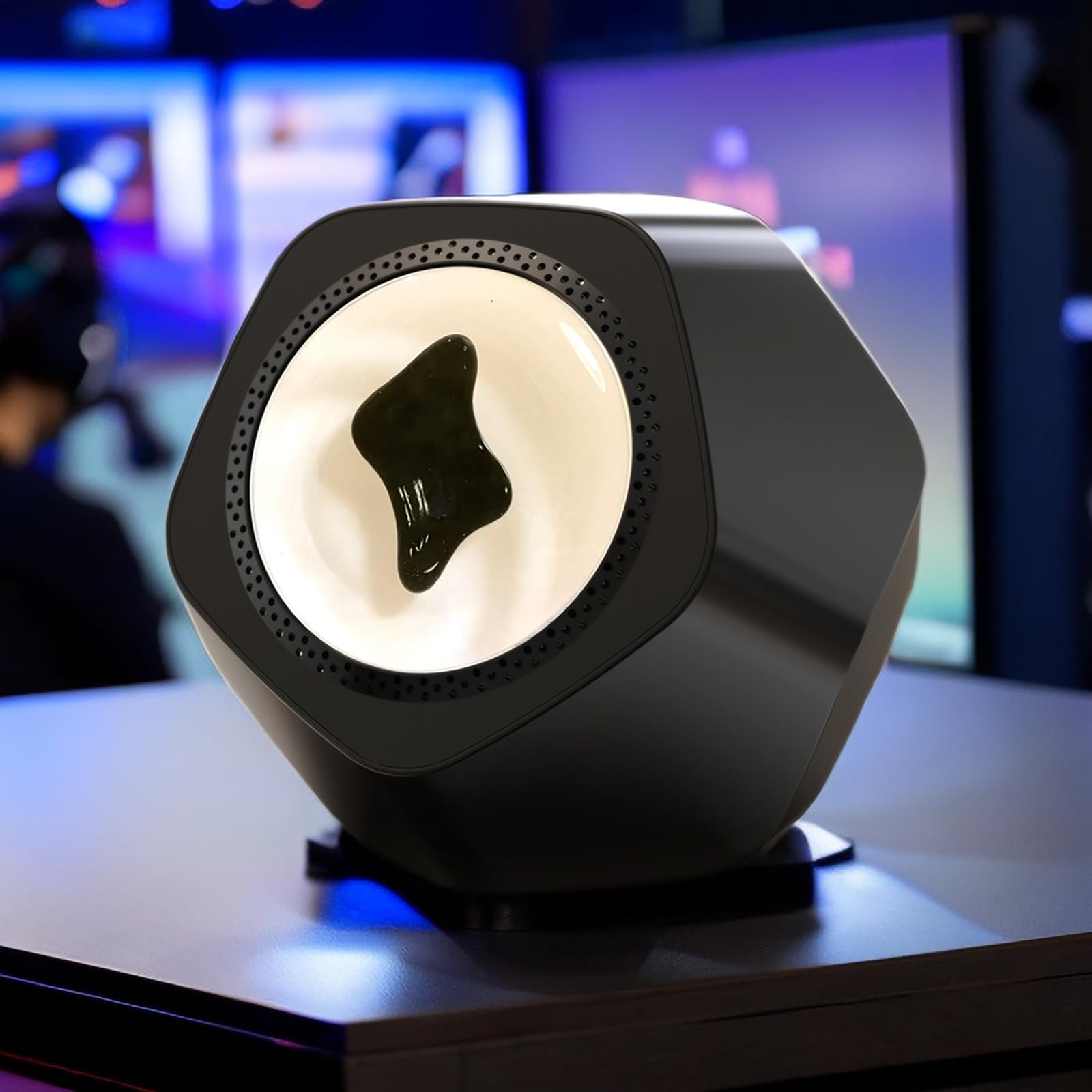 KEhtu Magnetic Levitation Bluetooth Speaker - Wireless 5.0 Speaker with Visual Rhythm Sync, 360° Surround Sound for Home Theater | Perfect for Parties, Gaming & Room Decor