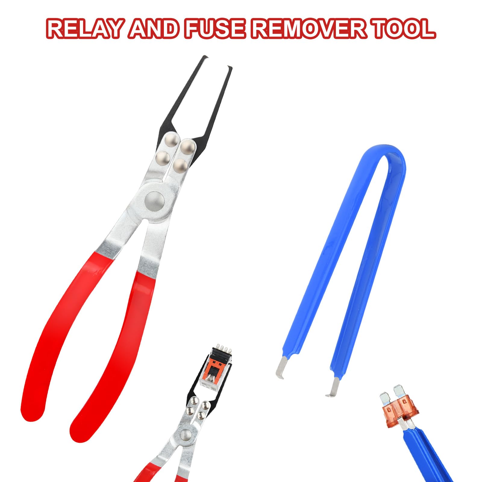 **Aleric Relay Puller Pliers & Fuse Puller Tool – Automotive Fuse Removal Pliers for Car Electrical Repairs – Perfect for Removing Relays & Fuses in Vehicles – Ideal for Mechanics & DIY Car Maintenance**