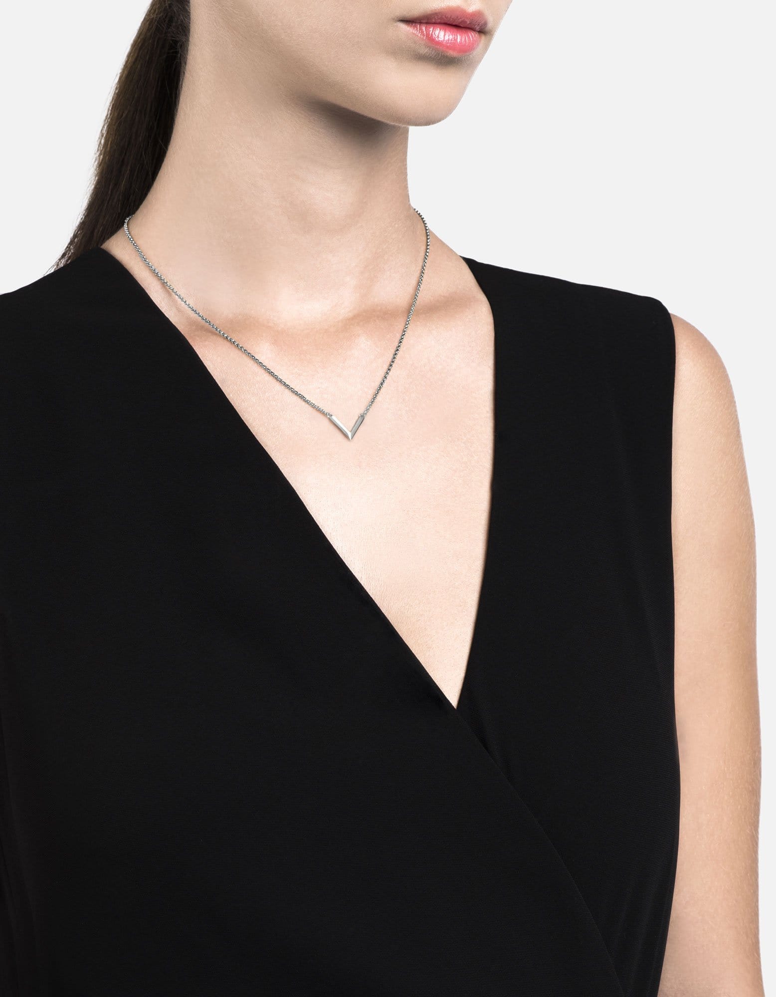 Mini Angular Necklace - Sterling Silver Pendant for Women, Dainty Geometric Jewelry Gift for Her - Perfect for Everyday Wear & Special Occasions
