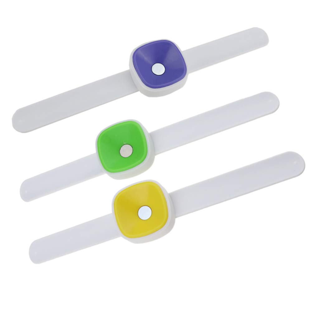 Hemoton Magnetic Wrist Pin Cushion - Silicone Sewing Needle Holder with Strong Magnet for Quilting, Crafting & DIY Projects | Comfortable Wristband for Easy Access During Sewing, Knitting & Embroidery