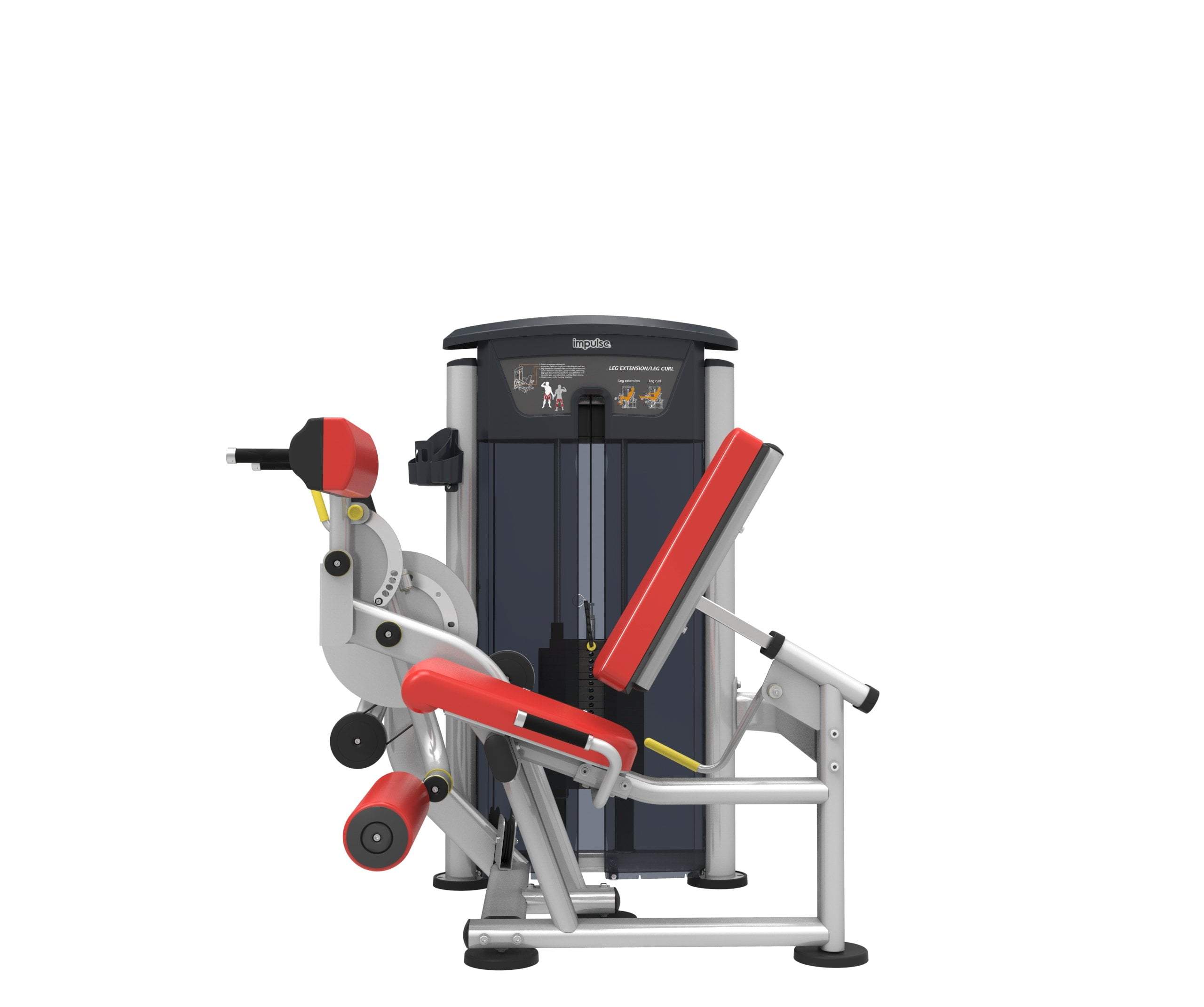 Impulse Leg Extension and Leg Curl Machine - 235lb Weight Stack for Home Gym Strength Training - Perfect for Leg Workouts, Muscle Building, and Fitness Enthusiasts