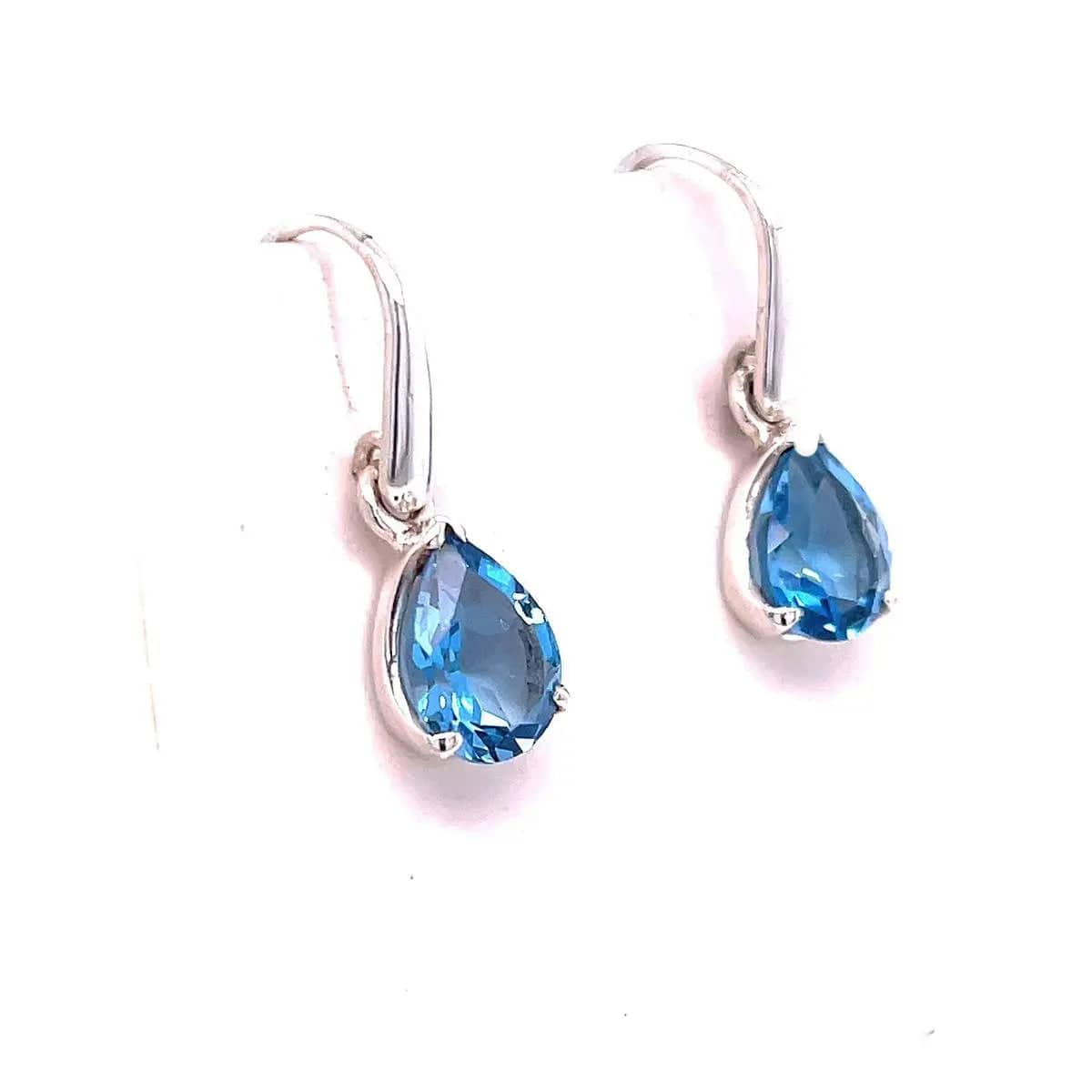 Blue Topaz Sterling Silver Earrings for Women - Dainty Stud Earrings for Everyday Wear, Gift for Her, Birthday, Anniversary | Perfect for Office, Date Night & Special Occasions