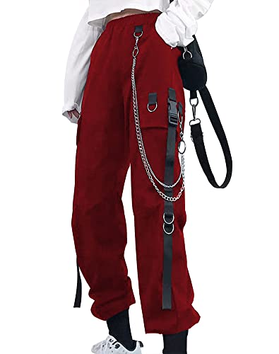 4 Wine Red With Chain
