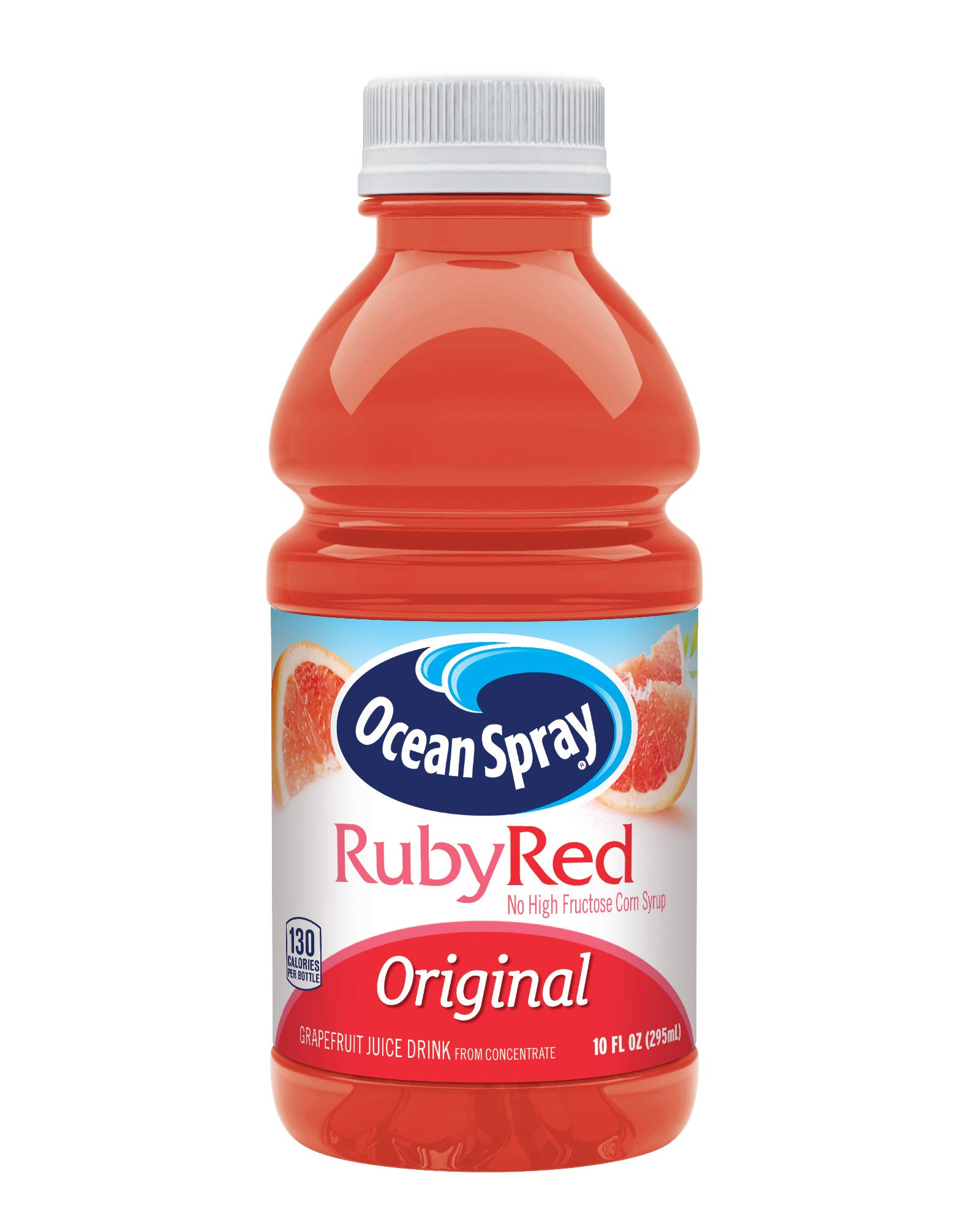 Ocean Spray Ruby Red Grapefruit Juice Drink - 10 Fl Oz Bottles (6 Pack) | Refreshing Citrus Beverage for Breakfast, Lunch or Healthy Snacking