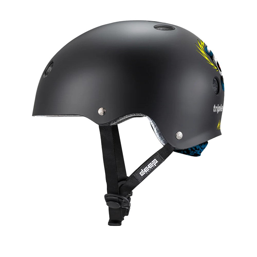 Triple 8 Deep Cover Helmet - Skateboard & Scooter Safety Gear - Mike McGill Signature Series - Perfect for Street Skating, Park Riding & Extreme Sports