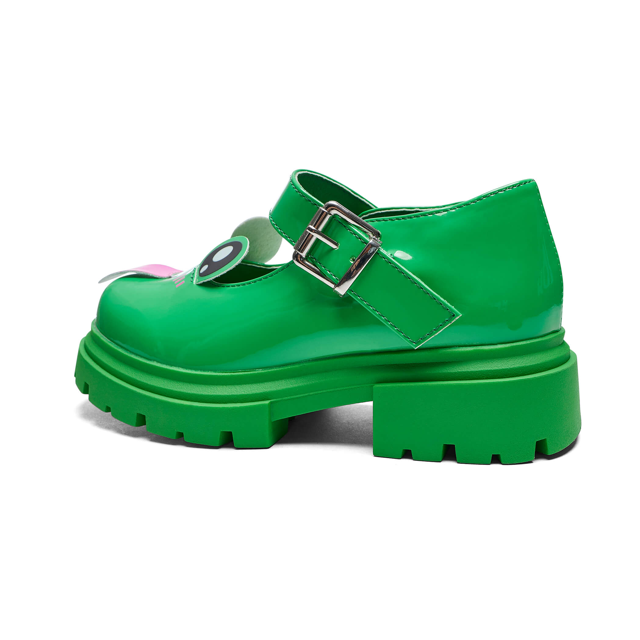 Lil' Tira Cheeky Frog Mary Jane Shoes for Girls - Cute & Comfortable Toddler Dress Shoes for Weddings, Parties & Special Occasions