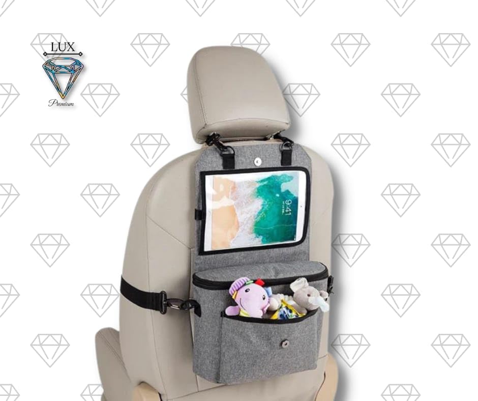iPad Organizer for Car and Stroller - Durable Storage Case for iPad Pro/Air/Mini - Perfect for Travel, Commuting & Baby Strolls