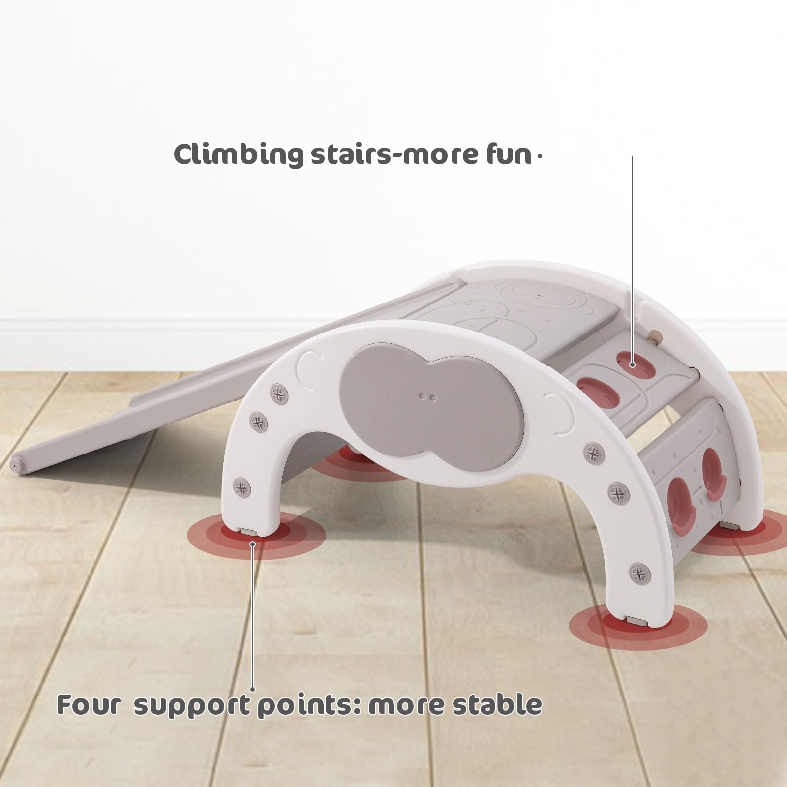 3-in-1 Kids Indoor Climber with Slide & Rocking Chair - Montessori Climbing Toy for Toddlers Boys & Girls | Freestanding Play Set for Home, Daycare & Preschool Activities