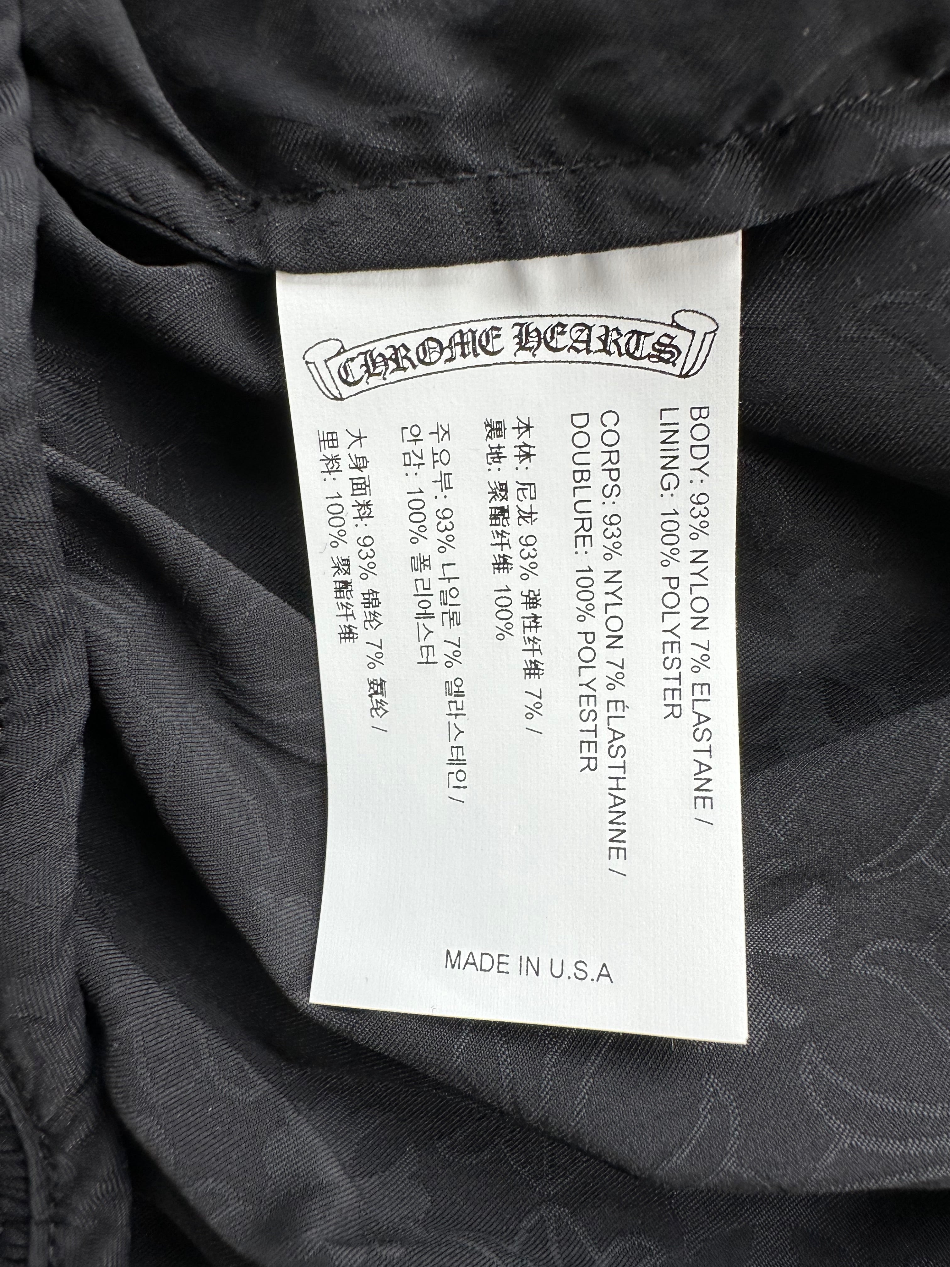 Chrome Hearts Black Cross Jacquard Match Point Windbreaker Jacket - Stylish Streetwear for Men & Women | Perfect for Casual Outfits, Urban Fashion & Outdoor Activities