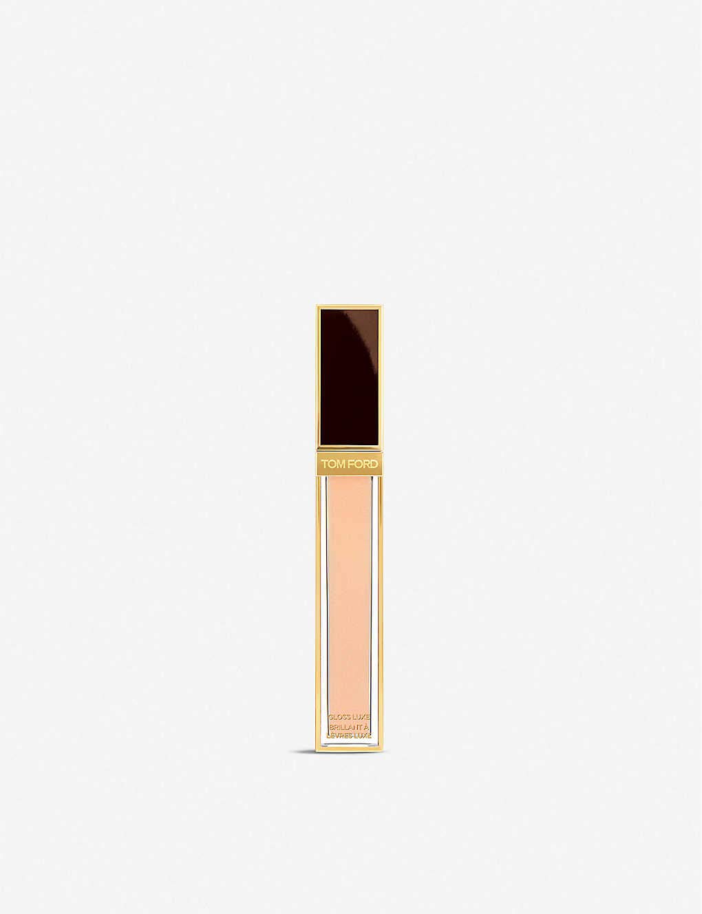 TOM FORD Gloss Luxe Crystalline - Sheer Light Nude Lip Gloss with Pearl Shimmer | Perfect for Everyday Wear & Special Occasions
