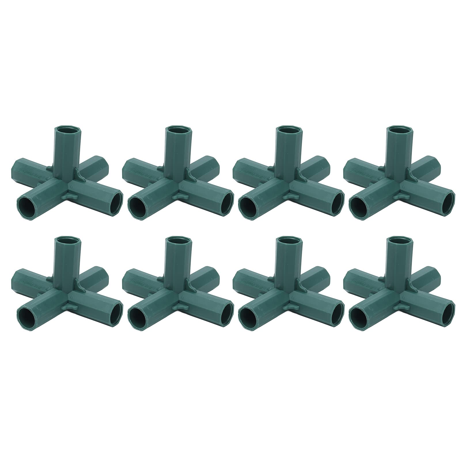 DyAn 5-Way Garden Stake Connector - Plastic Plant Support Joint for Greenhouse, Trellis & Vine Support (8PCS) - Perfect for Tomatoes, Cucumbers & Climbing Plants