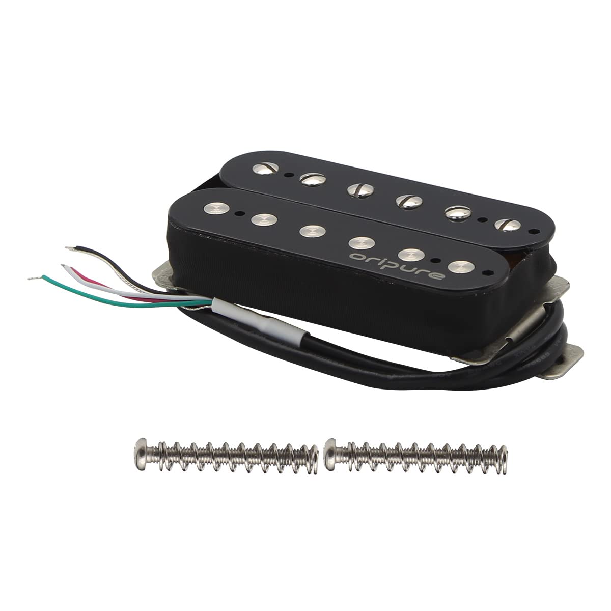 OriPure Alnico 2 Guitar Humbucker Pickups - Black Neck Pickup Double Coil Humbucker for Electric Guitar - Perfect for Blues, Rock & Metal Music Performance & Recording