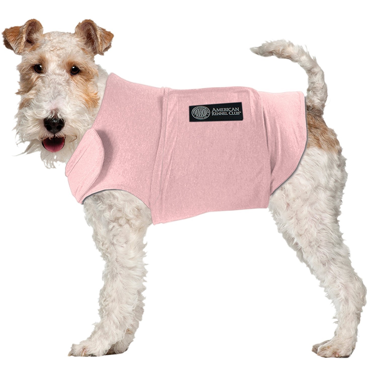 AKC Anti Anxiety & Stress Relief Calming Coat for Dogs – Extra Large Pink Dog Vest for Anxiety Relief, Thunderstorm & Travel Comfort