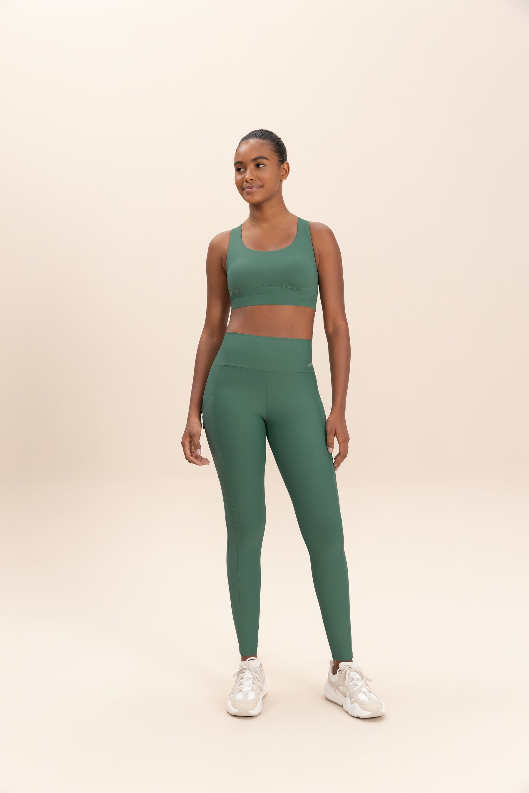 Reflex Speed Pea Leggings for Women - High Performance Workout Leggings with Moisture Wicking & 4-Way Stretch - Perfect for Running, Yoga, Gym & Activewear