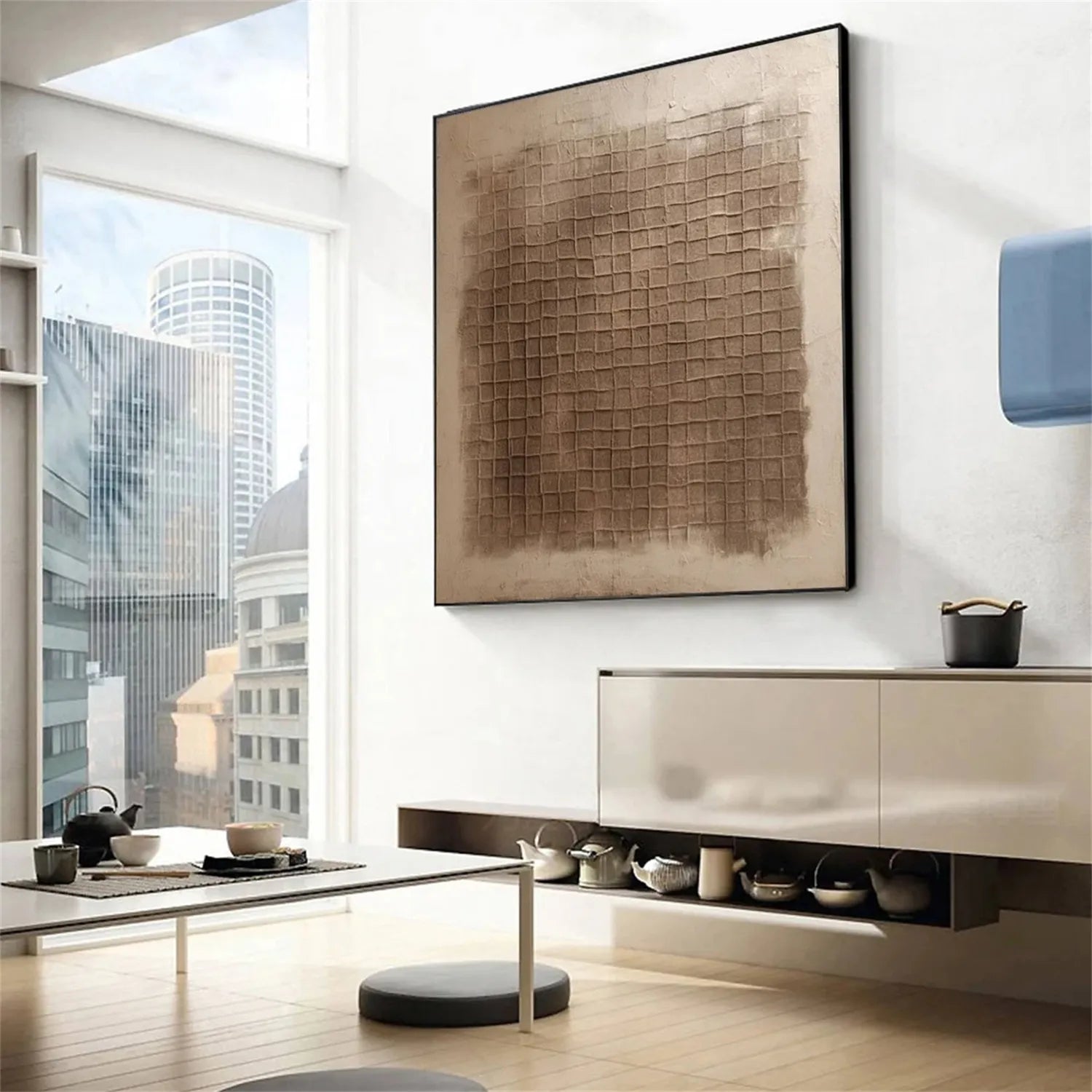 Abstract Tranquility Art Painting #WS147 - Modern Wall Decor for Living Room, Bedroom & Office - Calming Canvas Artwork for Home & Workspace