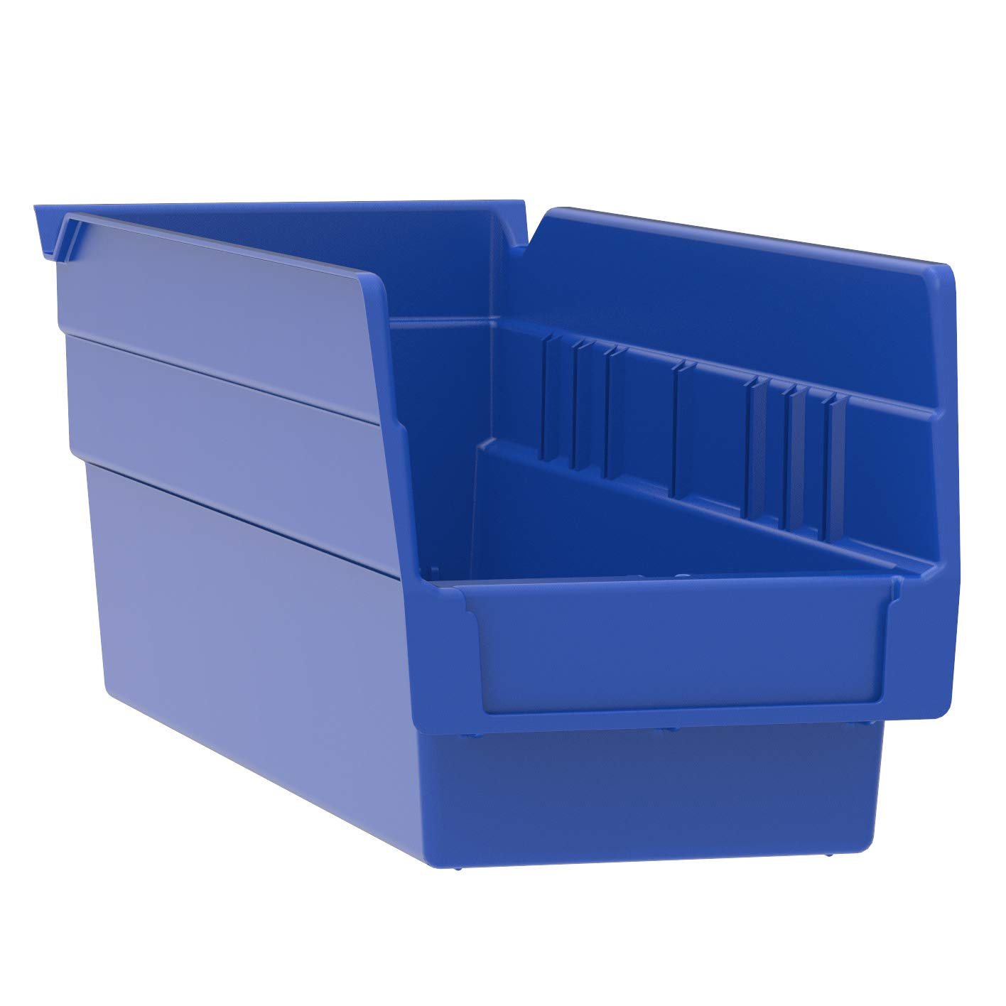 Akro-Mils Plastic Organizer and Storage Bins Bundle (30130 + 30120) - Durable Stackable Storage Containers for Home, Office & Garage Organization - Blue
