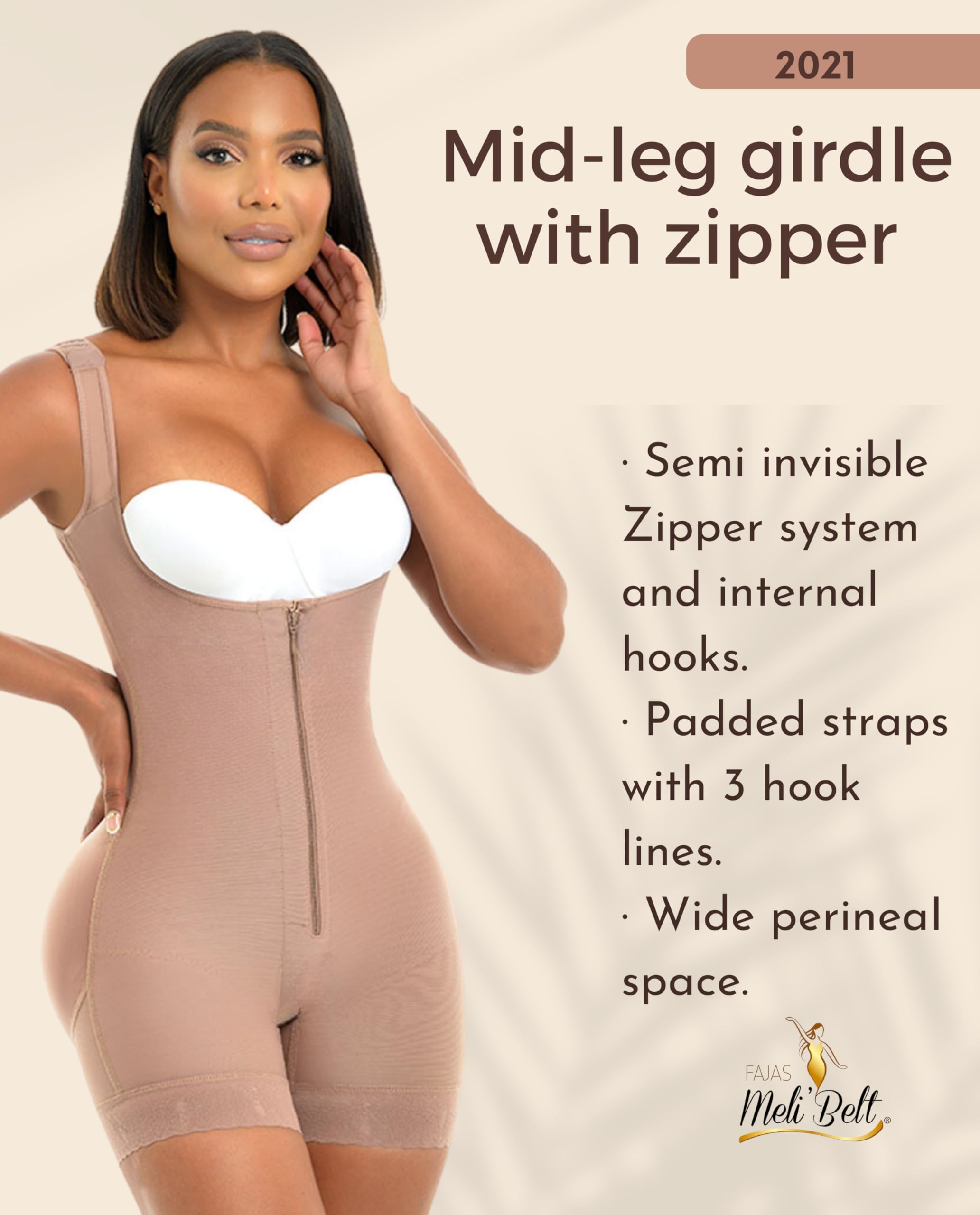 Melibelt 2021 Colombian Shapewear for Women - High Compression Waist Trainer & Body Shaper - Slimming Fajas Reductoras for Tummy Control - Perfect for Postpartum, Workouts & Special Occasions