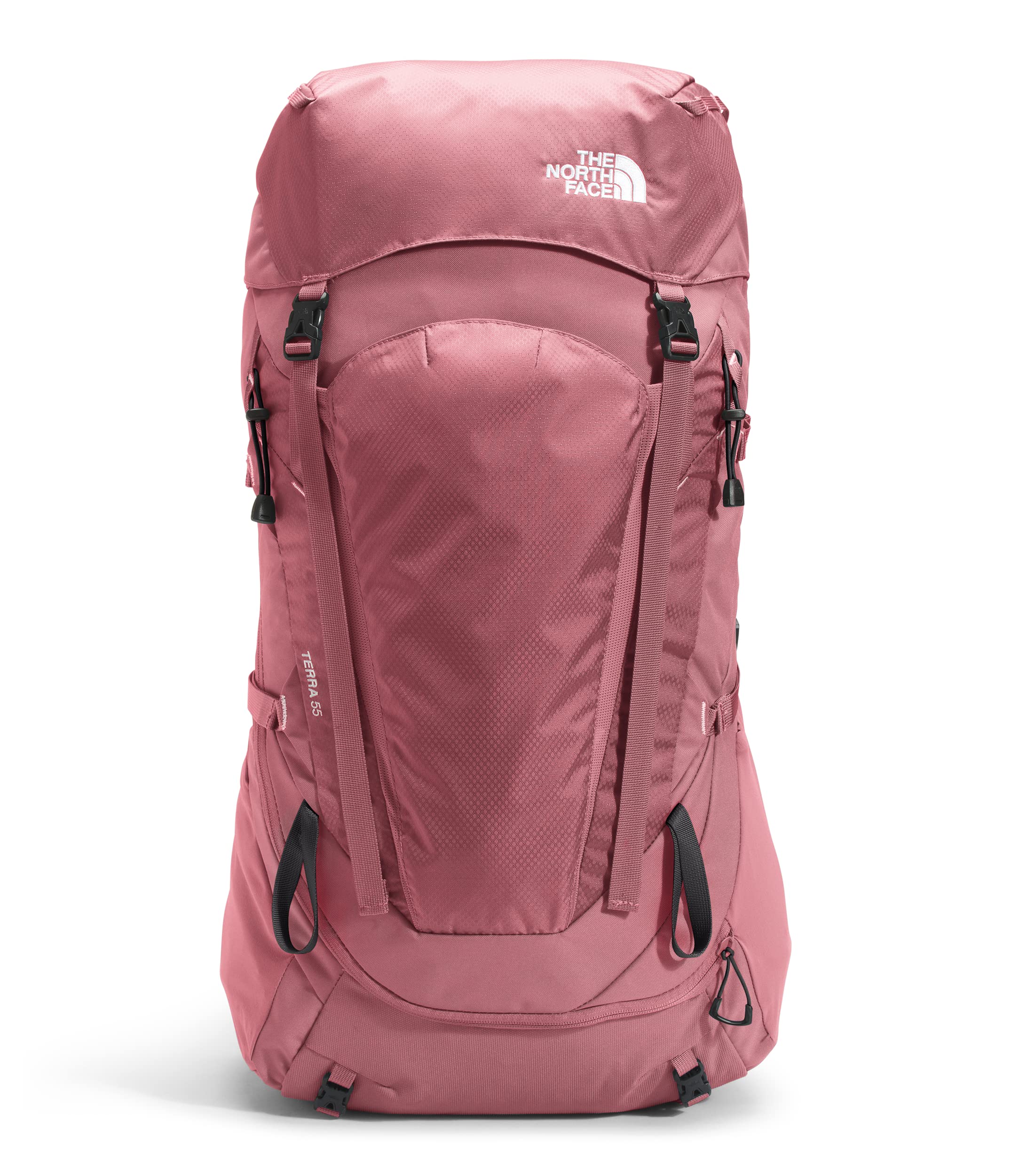 The North Face Terra 55 Women's Backpack - Lightweight Hiking Pack for Outdoor Adventures, Slate Rose/TNF Black, X-Small/Small - Perfect for Day Hikes, Camping & Travel
