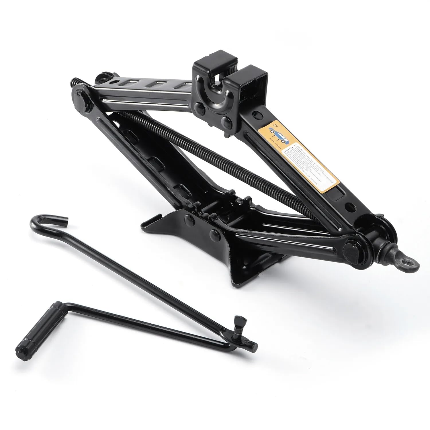 2 Ton (4400 lbs) Universal Car Scissor Jack Kit with Lug Wrench - Emergency Tire Changing Tool for Car, SUV & MPV - Perfect for Roadside Assistance & Flat Tire Repair