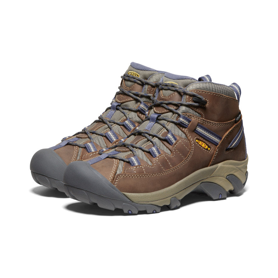KEEN Targhee II Mid Waterproof Hiking Boots for Women - Lightweight & Durable Outdoor Shoes for Trail Walking, Backpacking & Camping Adventures