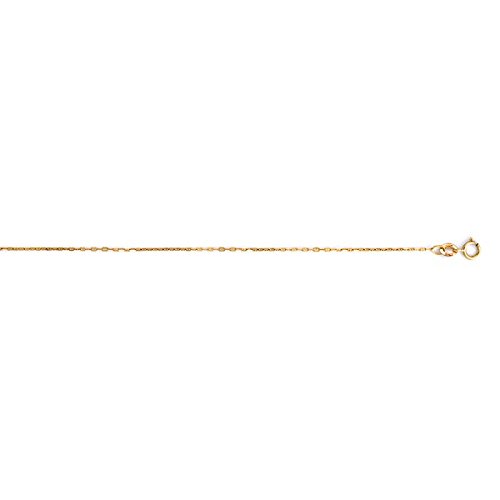 14K Nautical Anchor Chain Necklace for Women - White Gold & Yellow Gold Options, 16