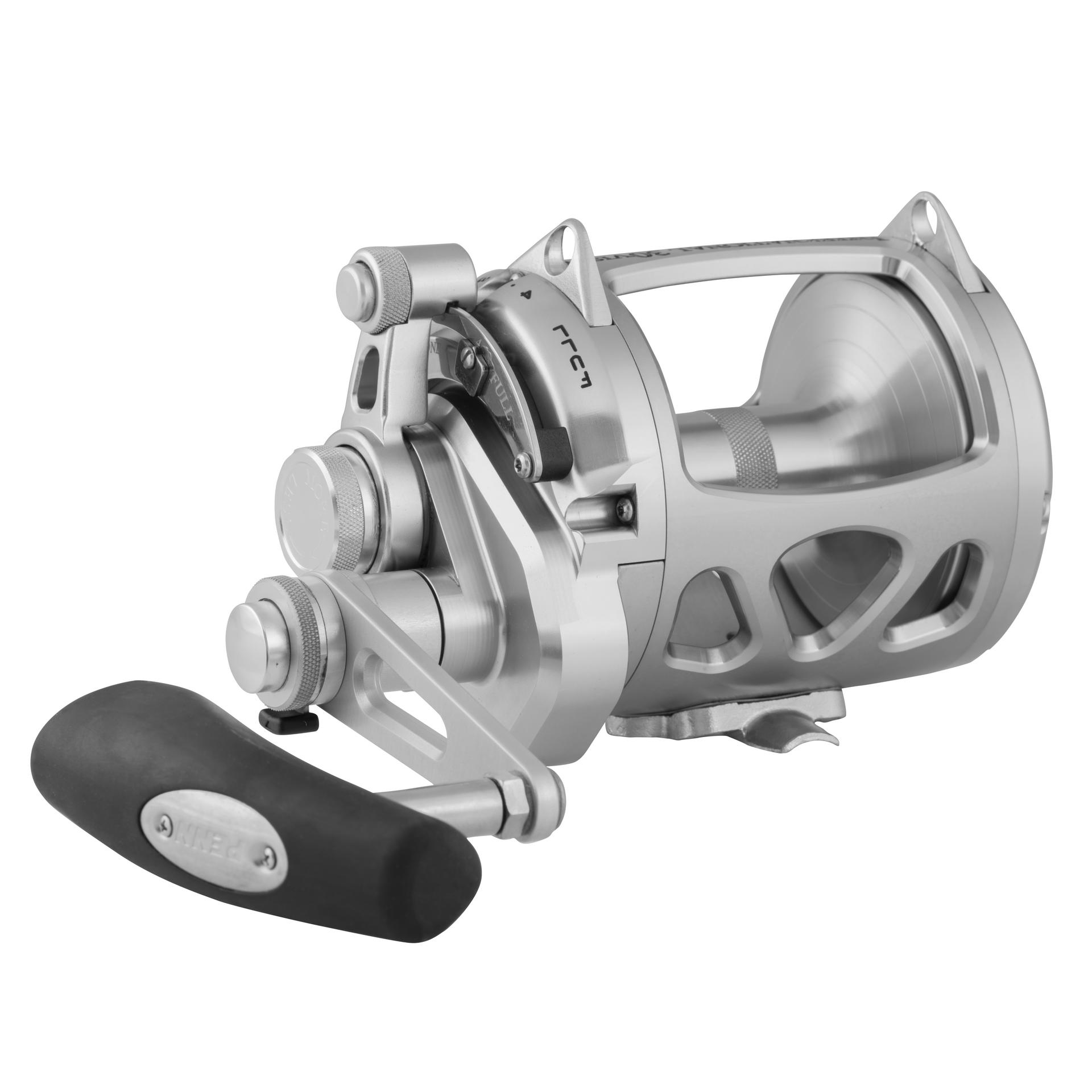 VISW 2-Speed Wide Conventional Fishing Reel - Saltwater & Freshwater Trolling Reel for Offshore & Inshore Fishing | Heavy Duty Marine Grade Construction