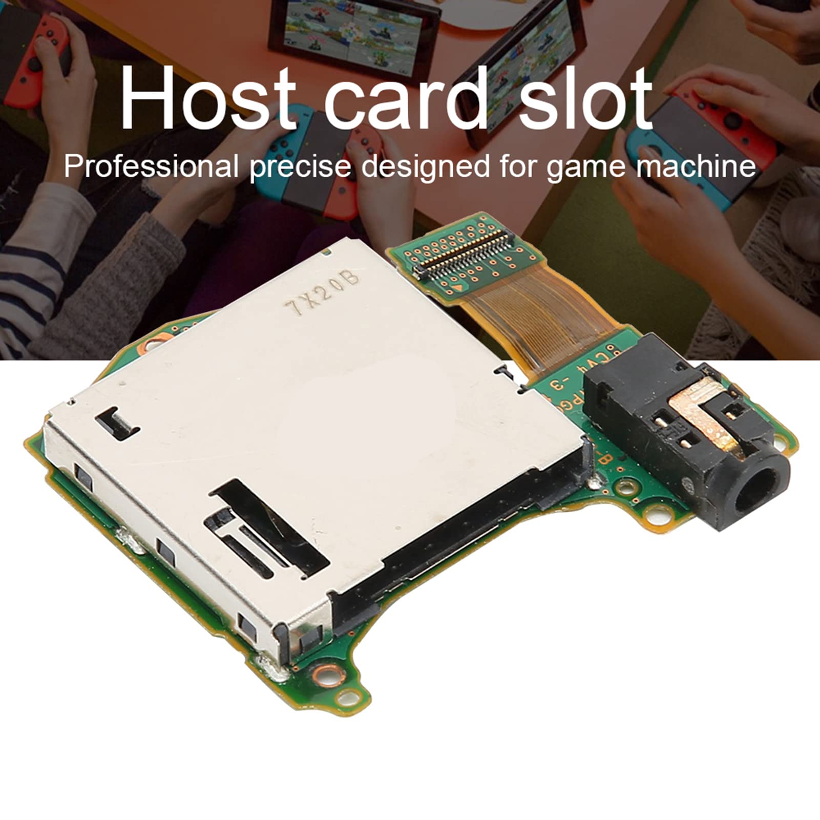 BigKing Game Card Slot Holder for Nintendo Switch - Host Game Card Slot, Game Card Tray, Headphone Jack Port - Perfect for Gaming, Travel, and Multiplayer Sessions