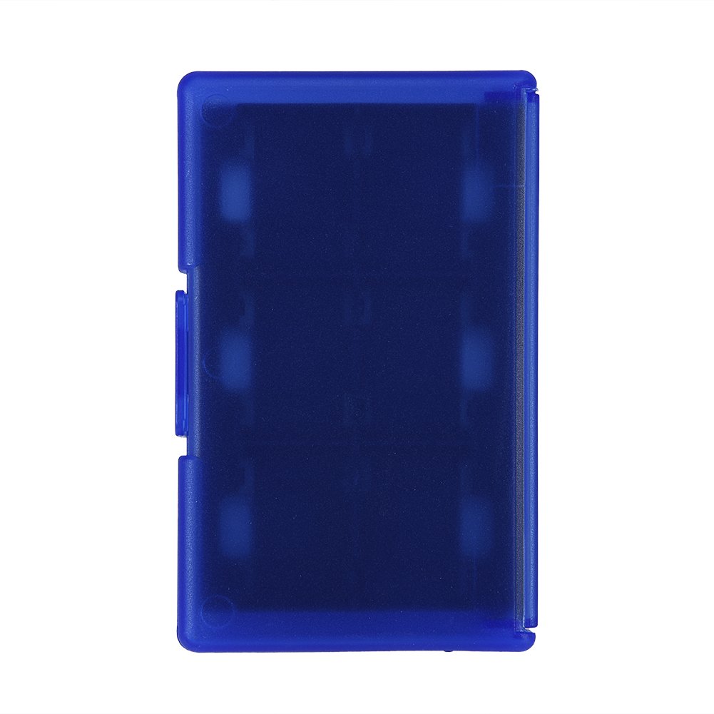 24-in-1 Nintendo Switch Game Memory Card Case - TF/SD Card Storage Organizer Box (Blue) for Switch Games & Accessories - Perfect for Travel, Home Storage & Gaming Organization