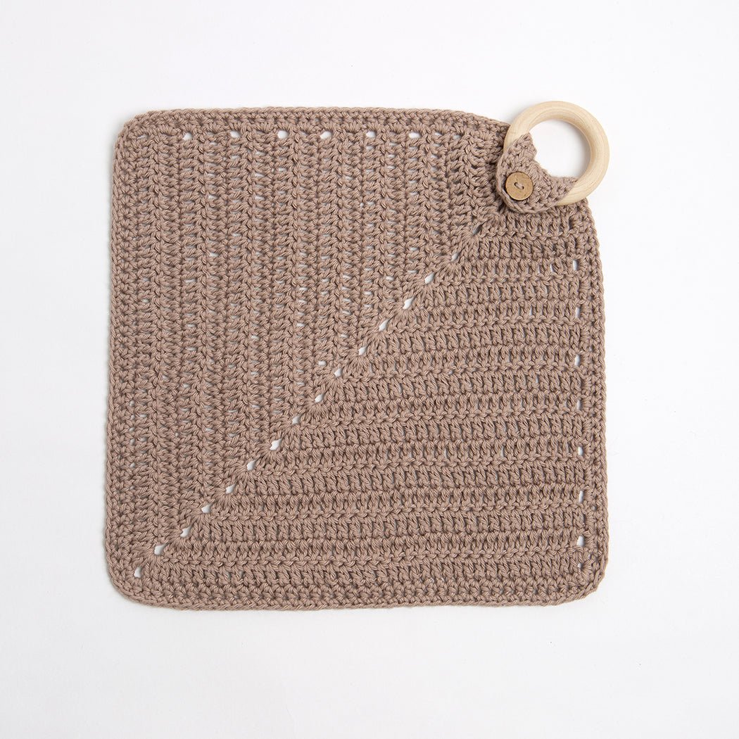 Eco-Friendly Crochet Dish Cloth Kit - Reusable Cotton Cleaning Cloths for Kitchen, Dishes & Household Cleaning | DIY Handmade Craft Project for Sustainable Living