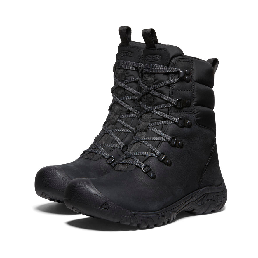 Women's Greta Waterproof Winter Boots - Black/Black | Slip-Resistant & Warm for Snow, Rain & Outdoor Activities