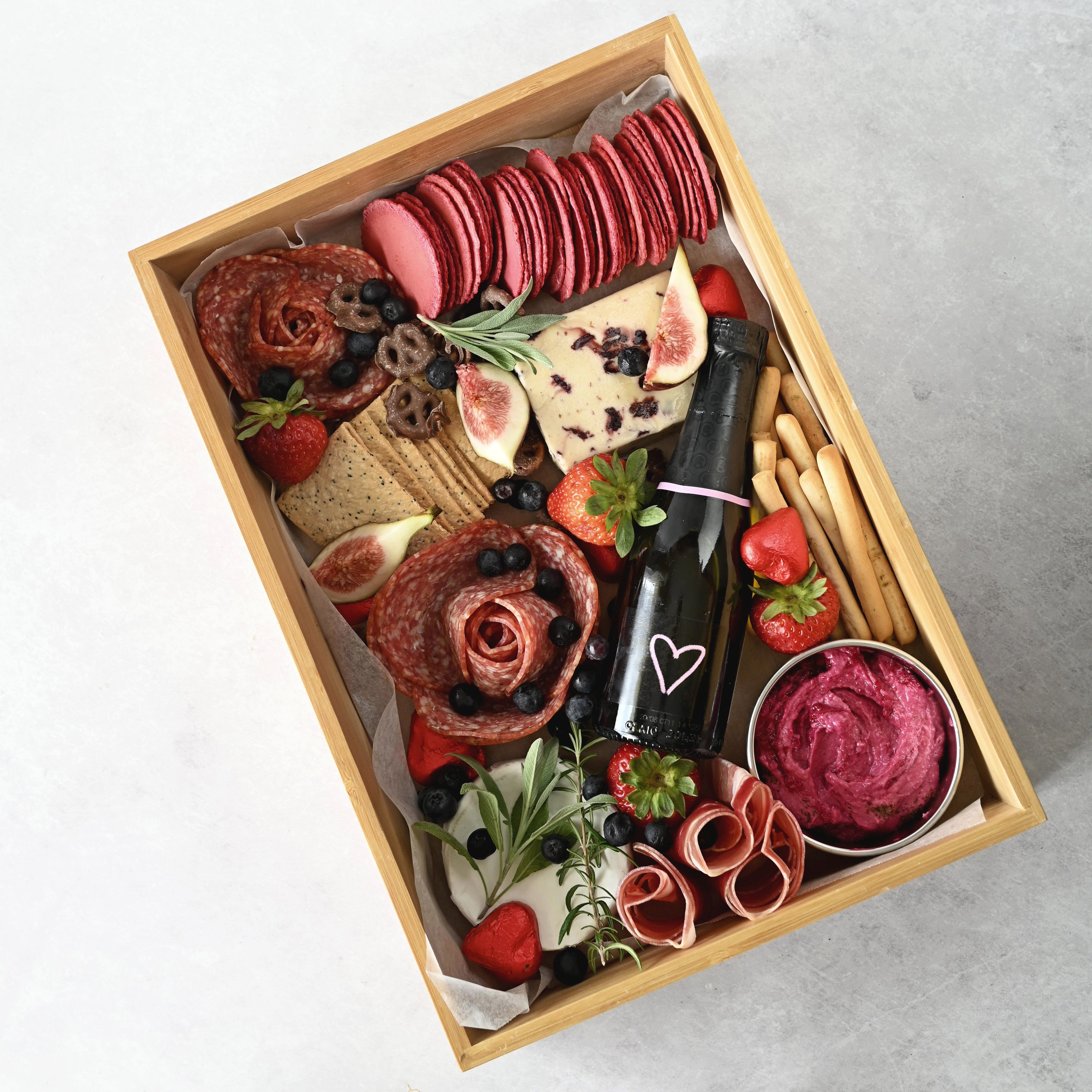 Premium Bamboo Grazing Box - Elegant Charcuterie Board for Cheese, Fruits & Appetizers | Perfect for Parties, Picnics & Gifts