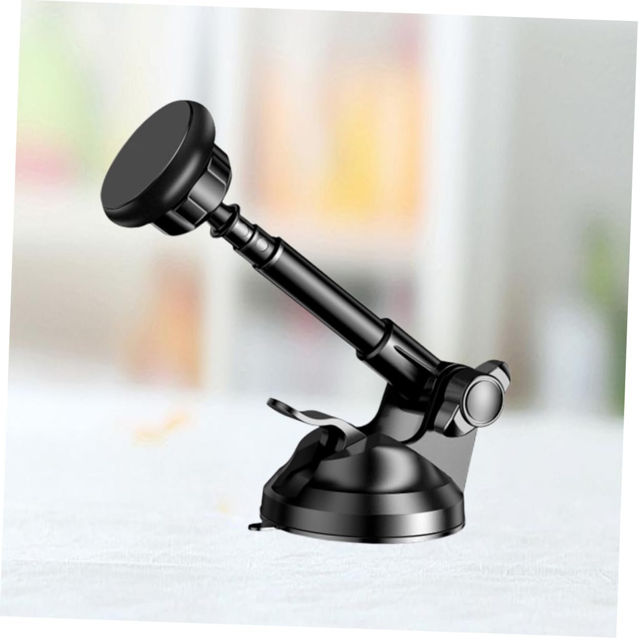 Universal Car Phone Holder Mount - Adjustable & Sturdy Suction Cup Stand for iPhone, Samsung, Galaxy - Perfect for GPS Navigation, Hands-Free Driving & Video Watching