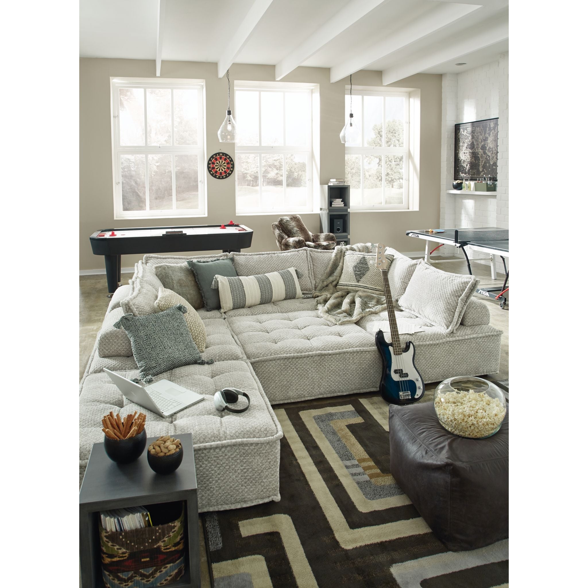 Stylish Bales Modular Accent Chair - Modern Living Room Furniture for Home Office & Lounge - Perfect for Small Spaces & Apartment Decor