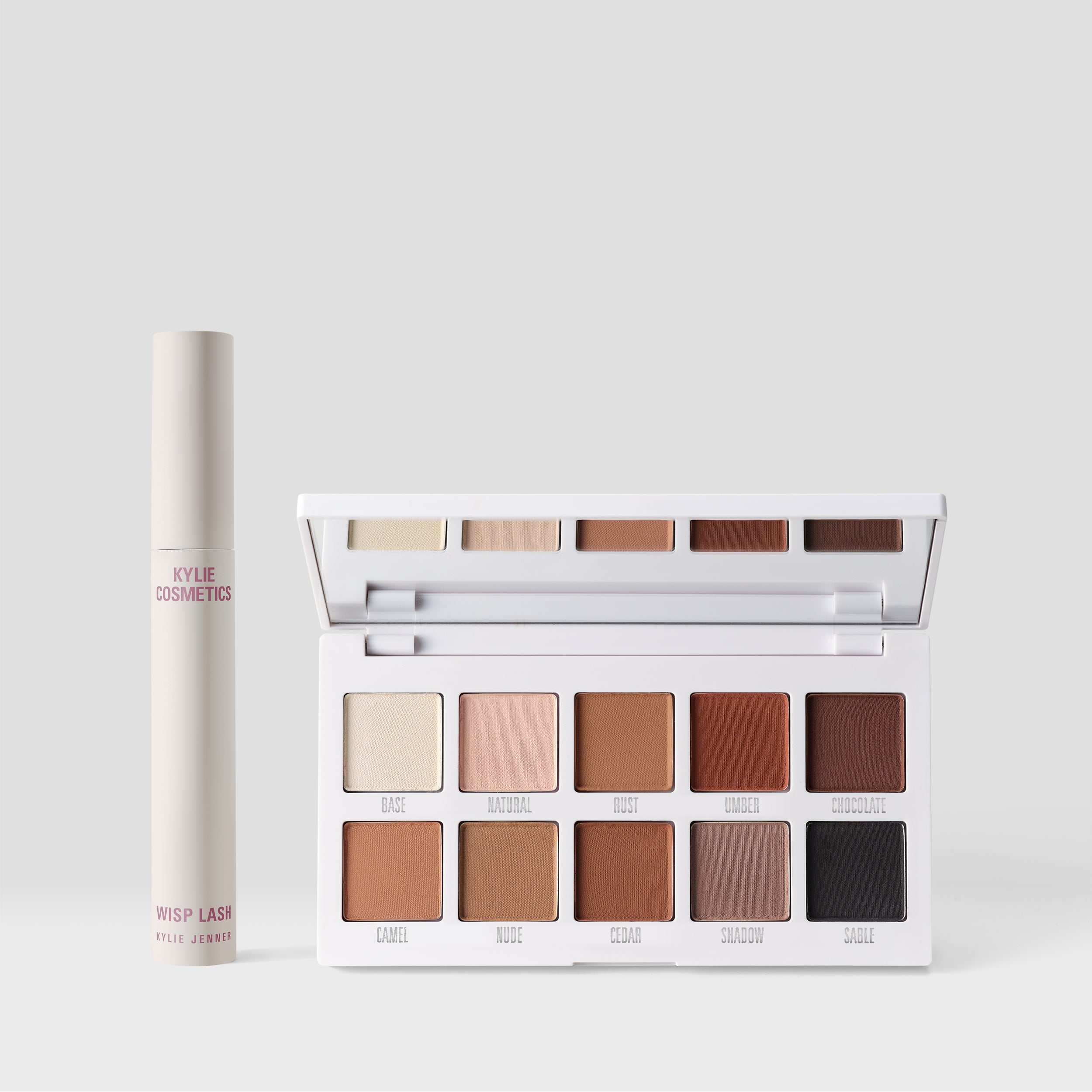 Wisp Lash Mascara & Classic Matte Eyeshadow Palette Duo - Volumizing Mascara & Neutral Matte Eyeshadows for Everyday Makeup Looks | Perfect for Day to Night Makeup Transition