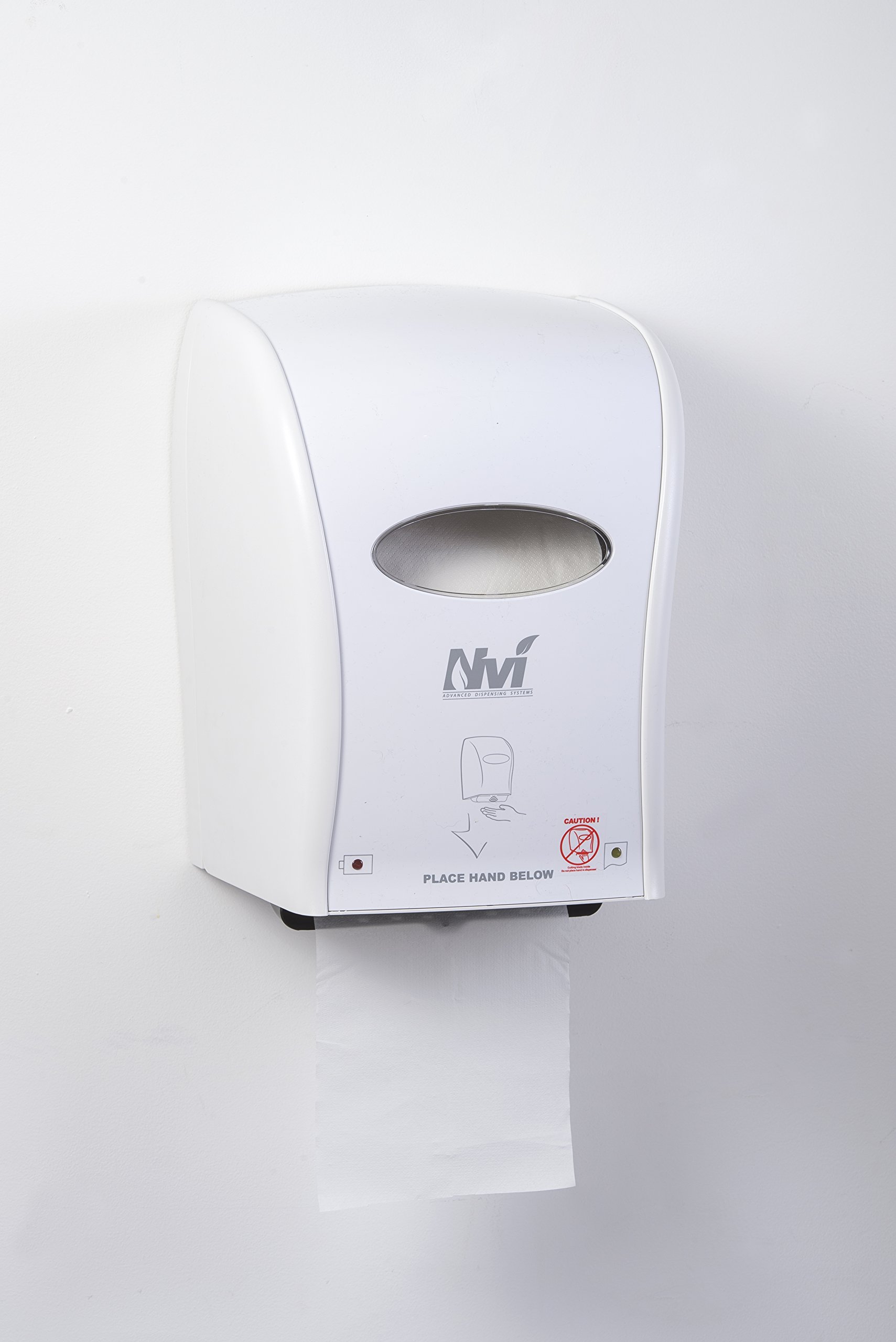Nvi D68002 Automatic Touchless Roll Towel Dispenser - White | Hands-Free Paper Towel Dispenser for Kitchen, Bathroom & Office | Hygienic & Sanitary Solution