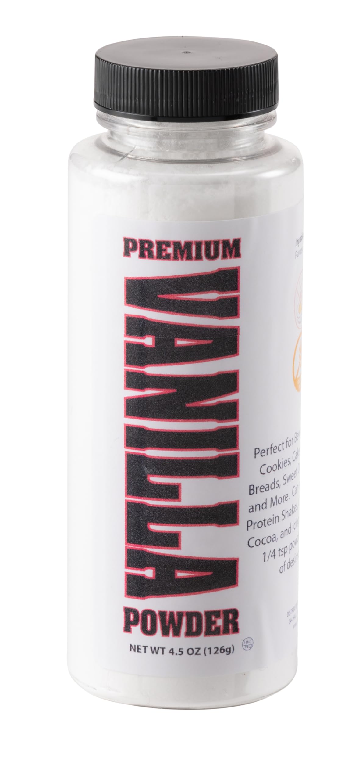 Premium Vanilla Powder for Baking, Desserts & Drinks - Natural Flavoring for Cakes, Ice Cream, Coffee, Smoothies & More | Pantry Essential for Home Bakers & Chefs