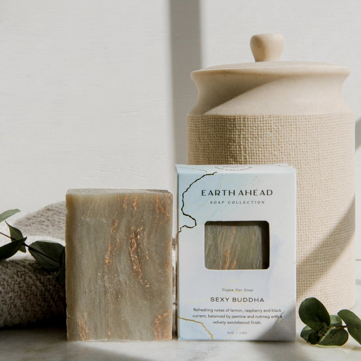 Luxury Vegan Bar Soap with Buddha Design - Natural, Handmade, Cruelty-Free for Spa, Meditation & Gift Giving