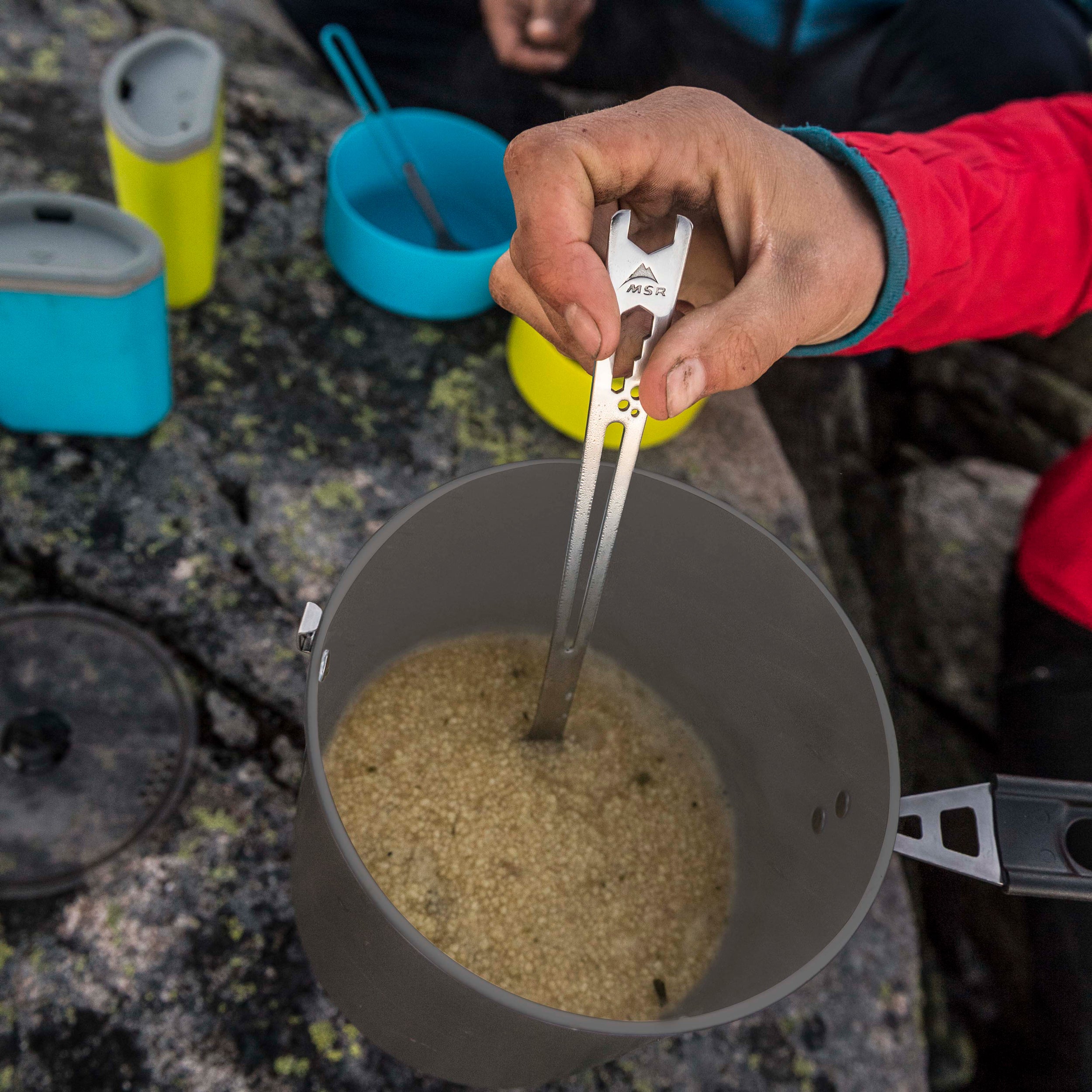 Alpine™ Long Handle Stainless Steel Spoon - Durable Camping, Hiking & Outdoor Cooking Tool for Backpacking, Picnics & Survival Kits