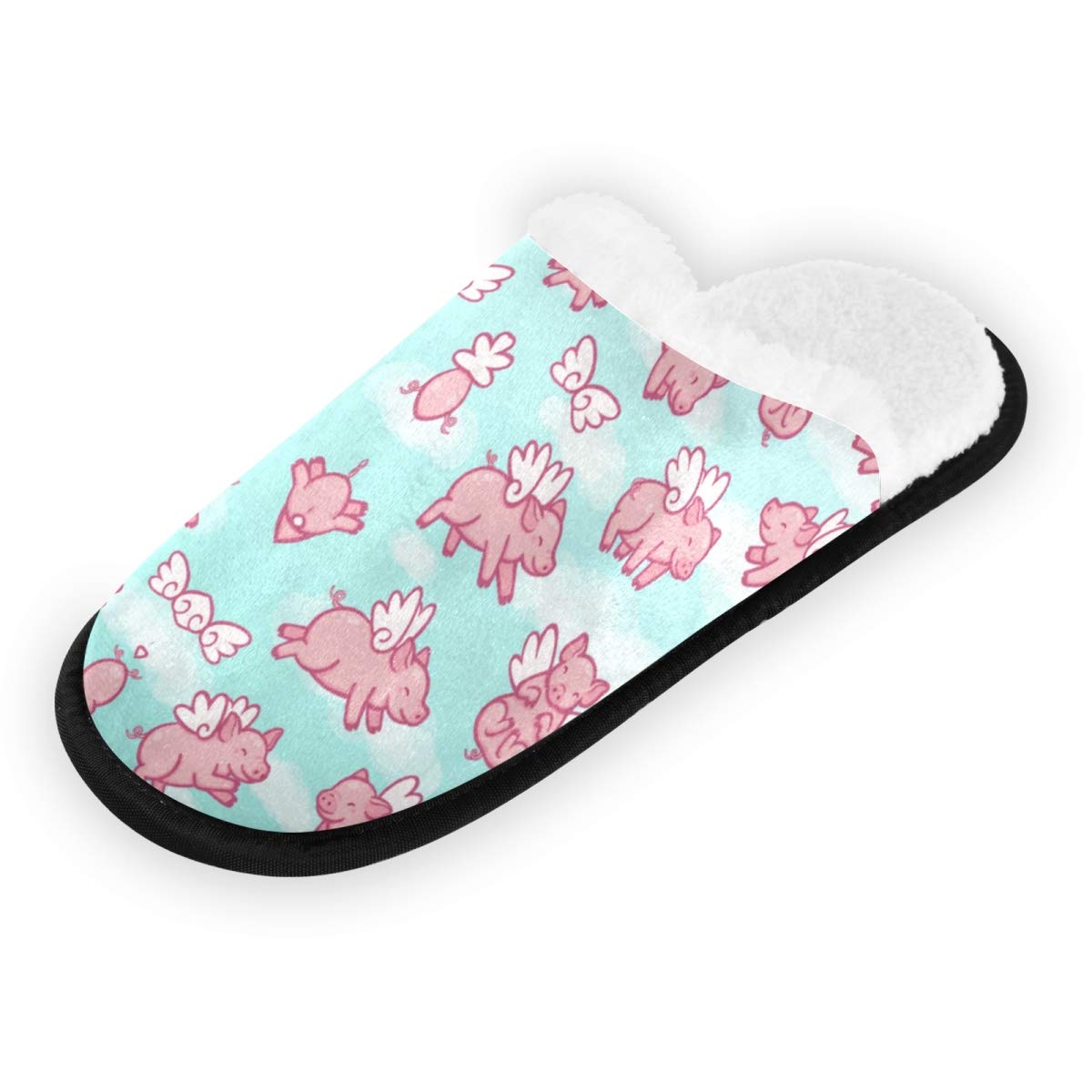 Non-Slip Travel Slippers for Men & Women - Cozy Fuzzy House Slippers with Anti-Skid Sole - Comfortable Spa Slipper Socks for Home, Hotel & Airplane Travel