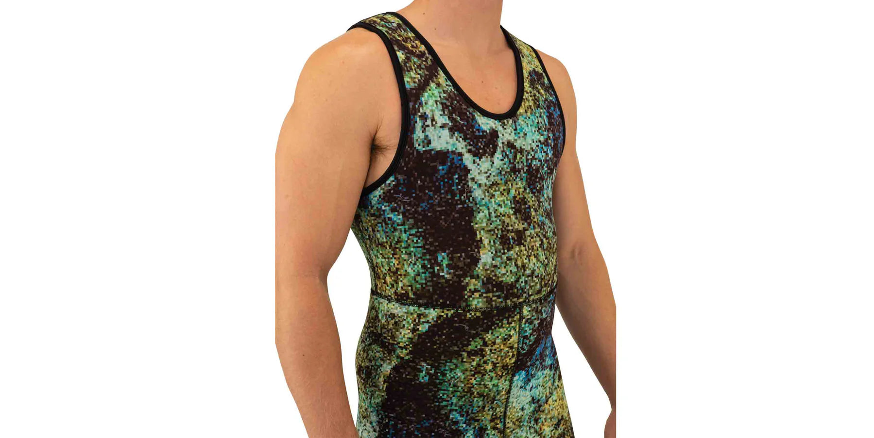Riffe DIGI TEK Camo Wetsuit for Men - 5mm Neoprene Full Body Scuba Diving Suit | Perfect for Spearfishing, Freediving & Cold Water Adventures