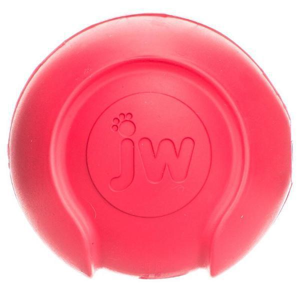 JW iSqueak Bouncin' Baseball - Squeaky Dog Toy for Small & Medium Dogs - Fun Interactive Play & Exercise - Indoor & Outdoor Fetch Game Toy