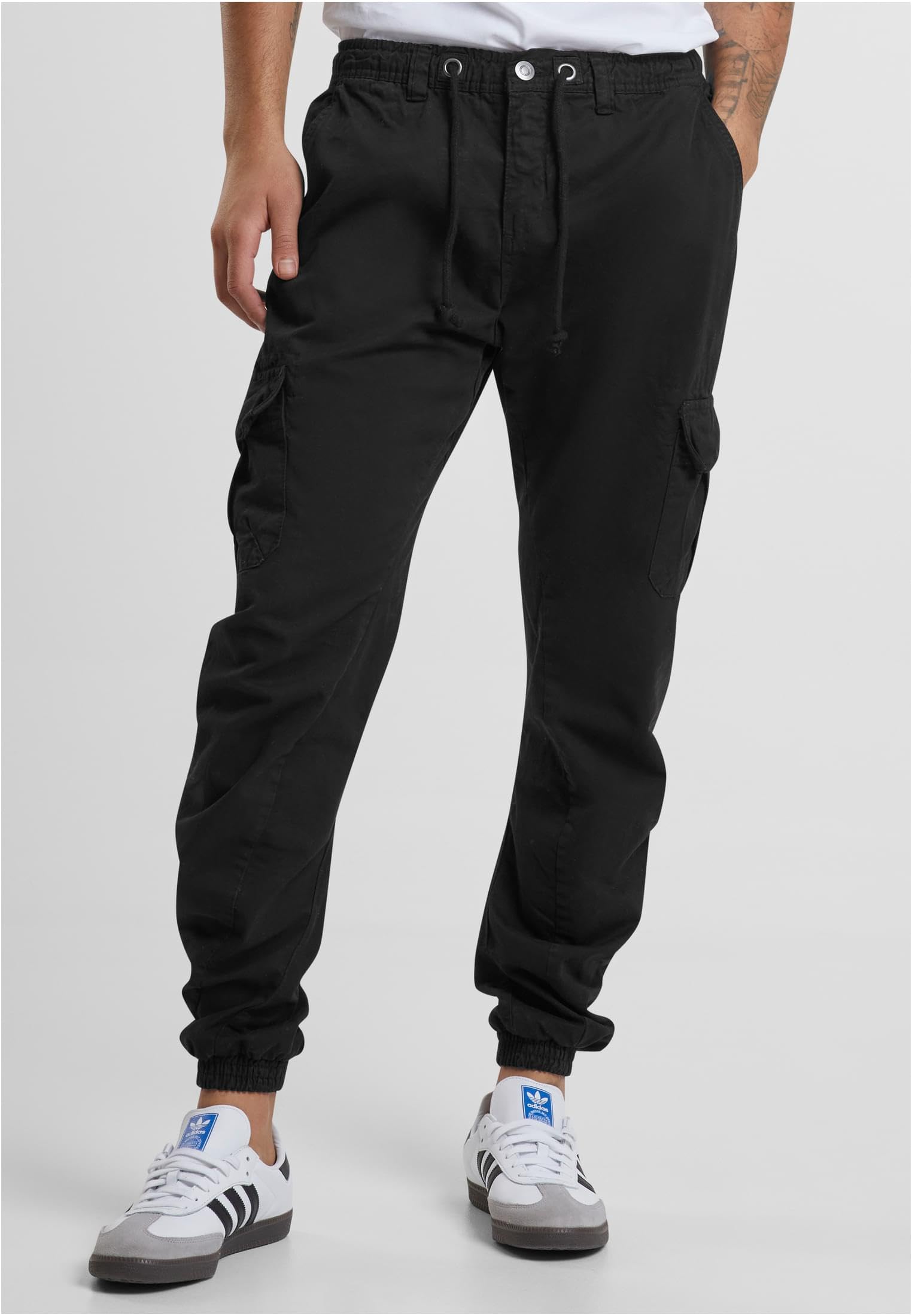 Men's Cargo Jogger Pants TB1268 - Black Small Size | Comfortable Utility Pants for Outdoor Activities, Work & Casual Wear