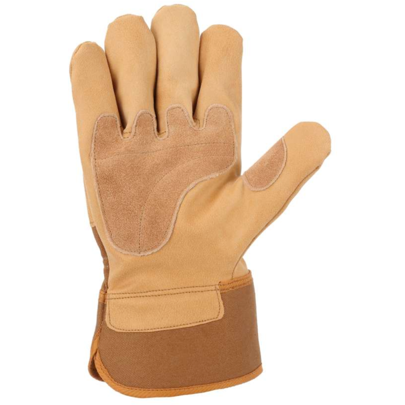 Carhartt A518 Safety Cuff Work Gloves for Men & Women - Durable Gardening, Construction & Outdoor Work Gloves - Perfect for Landscaping, Farming & Heavy Duty Tasks
