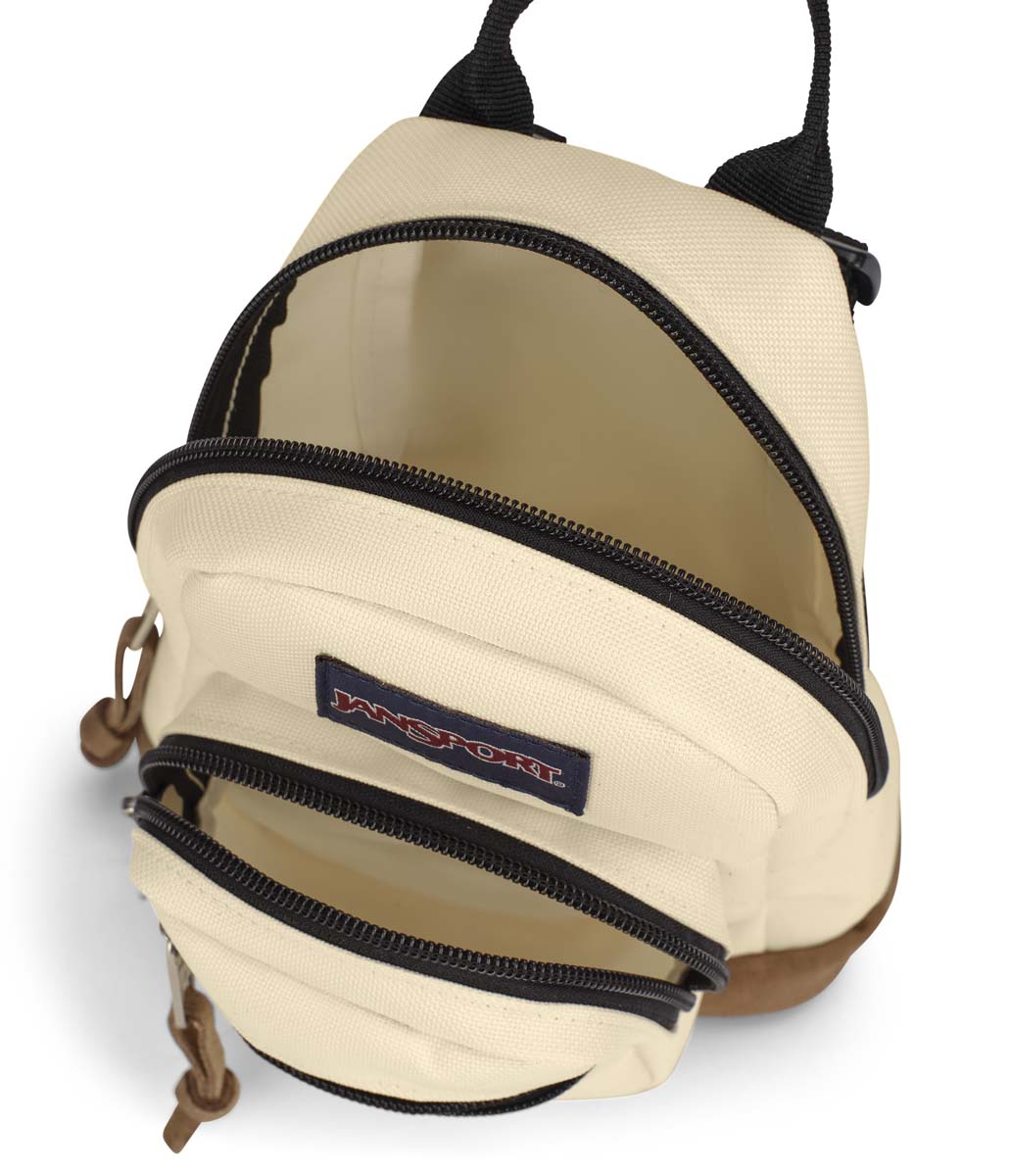 JanSport Right Pack Mini Backpack - Lightweight & Durable School Bag for Women & Teens, Coconut Color - Perfect for School, Travel & Daily Use