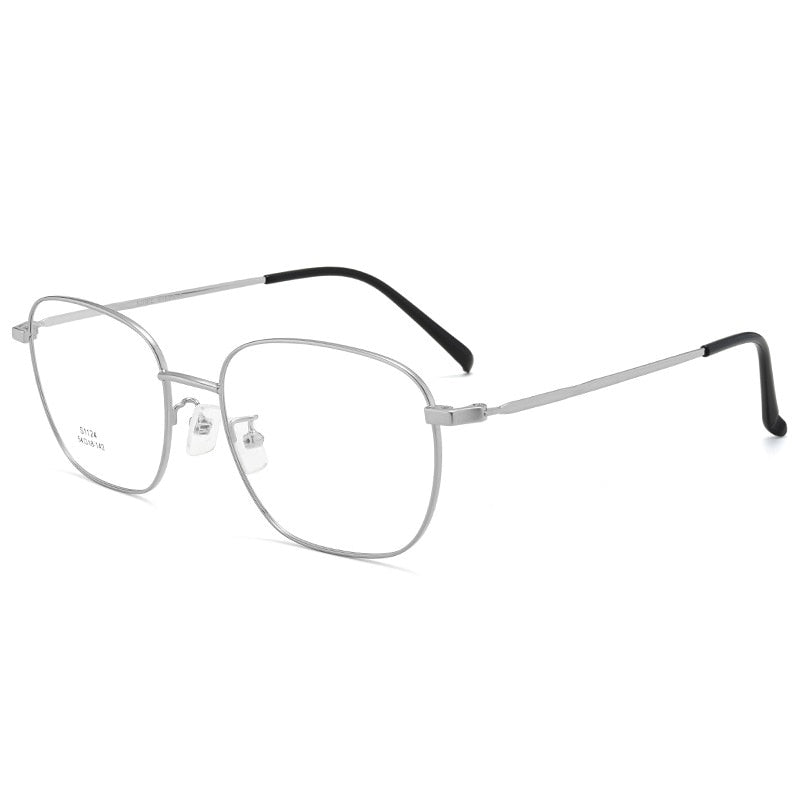 Bclear Men's Full Rim Titanium Alloy Eyeglasses ZT1124 - Lightweight Durable Glasses for Work, Reading & Driving