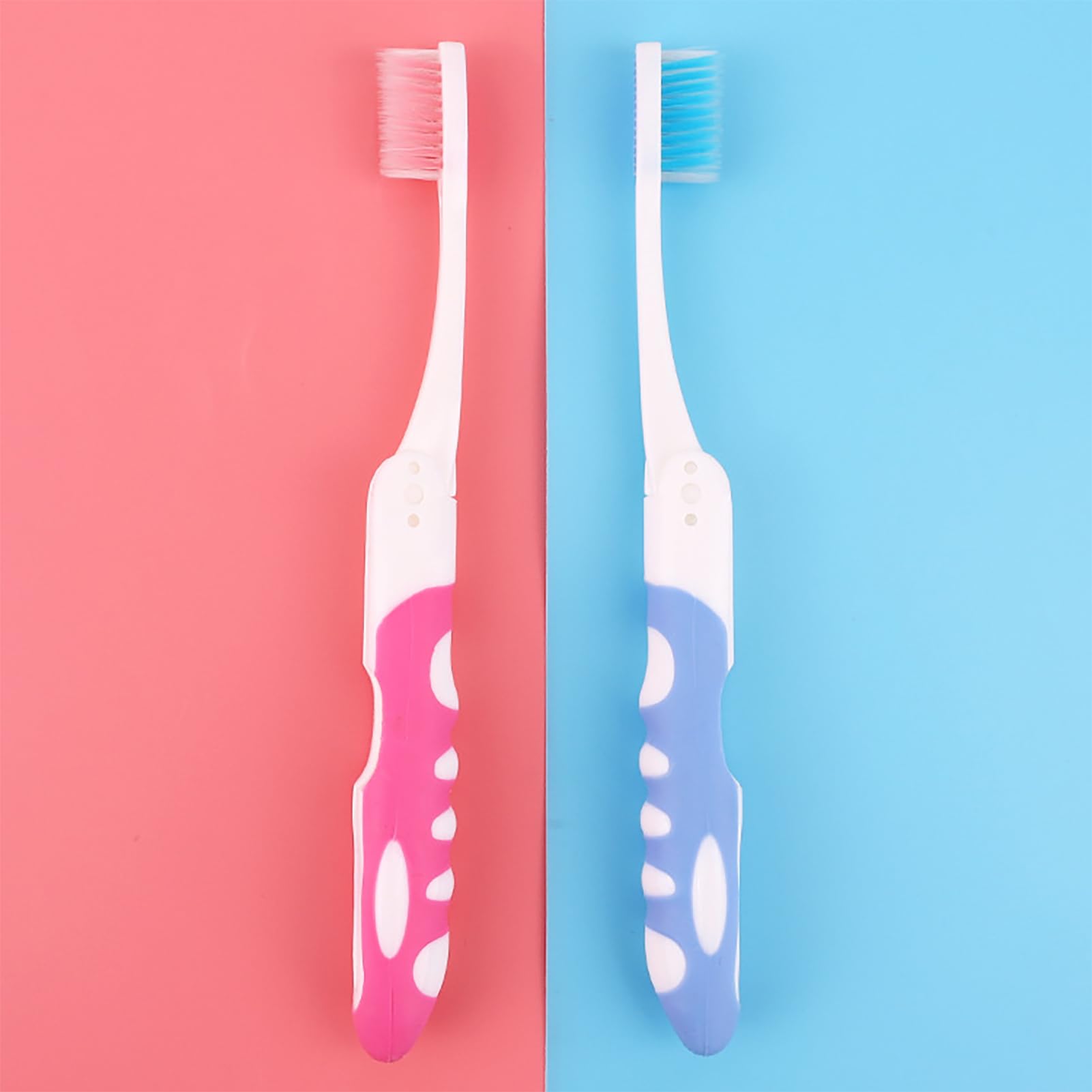 EasyHonor Bulk Travel Toothbrushes - 12 Pack Foldable Portable Toothbrushes with Case, Soft Bristles for Sensitive Teeth | Individually Wrapped for Hygiene | Perfect for Travel, Camping, School & Home Use