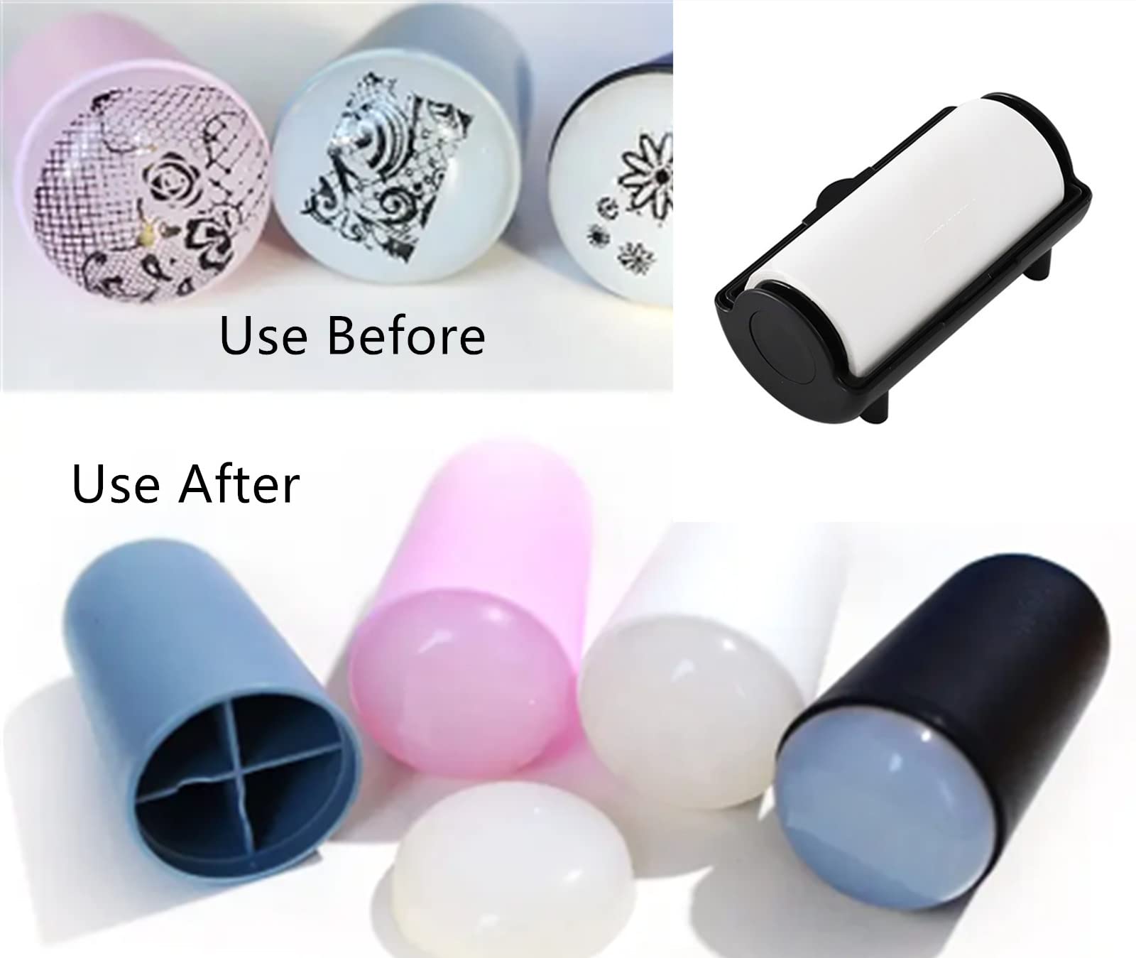 Black Nail Stamping Gel Remover Paper - Nail Art Stamper Clean Sticker & Pattern Removal Tool | Professional Manicure Accessories for Nail Art Enthusiasts | Perfect for Salon, Home DIY & Nail Art Designs