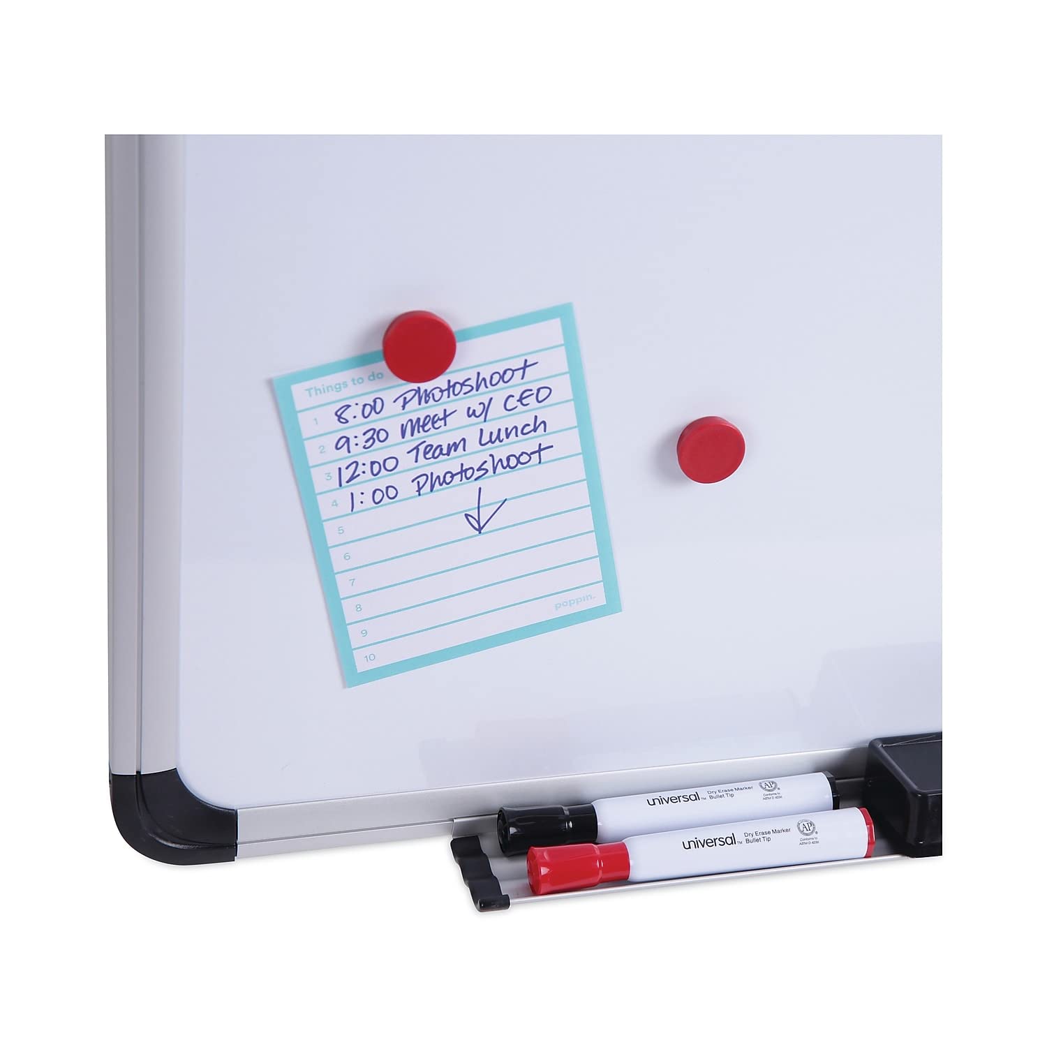 Universal 43735 Magnetic Steel Dry Erase Board 72