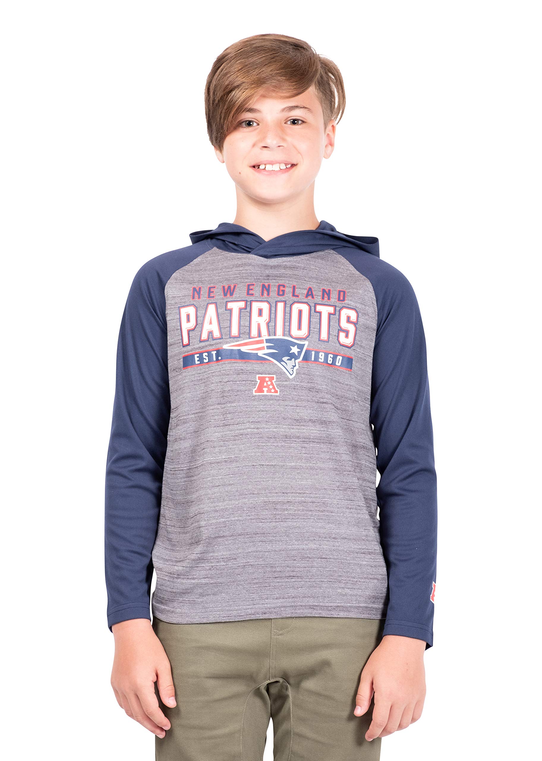 NFL Boys Hoodie - New England Patriots Team Color for Active Play